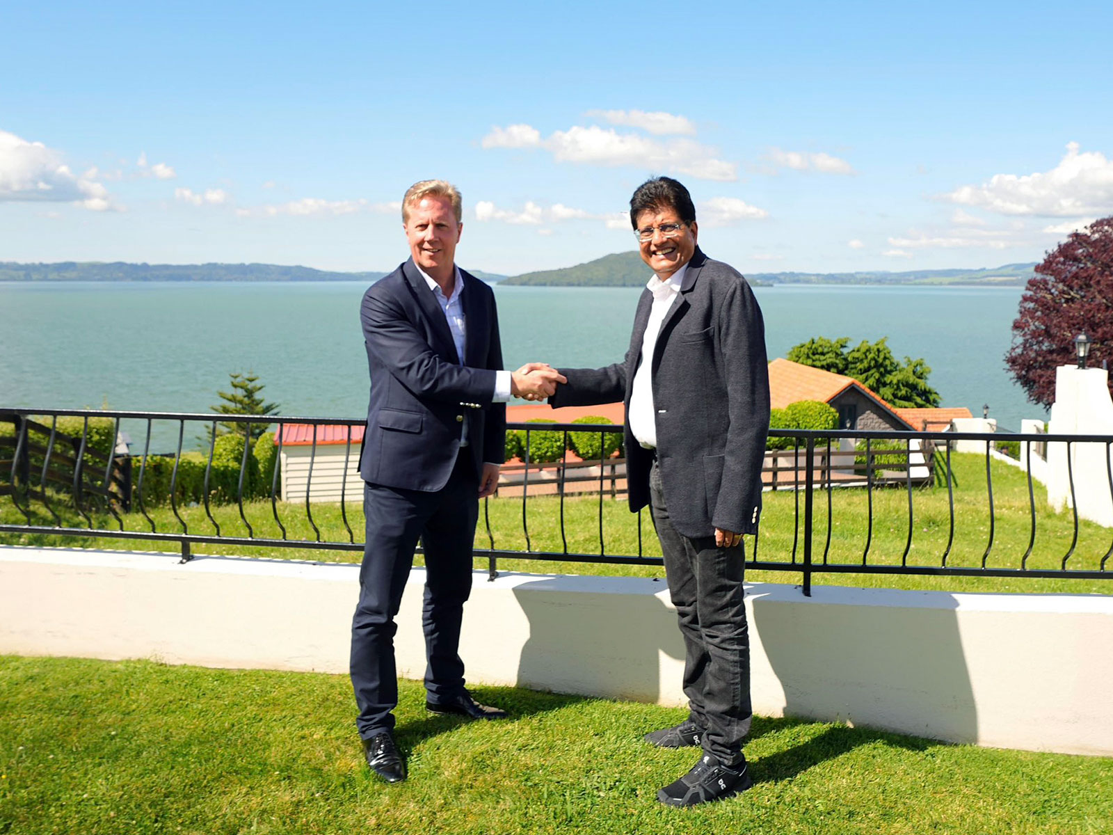 Commerce Minister Piyush Goyal with New Zealand Trade Minister Todd McClay (File Photo/ ANI)