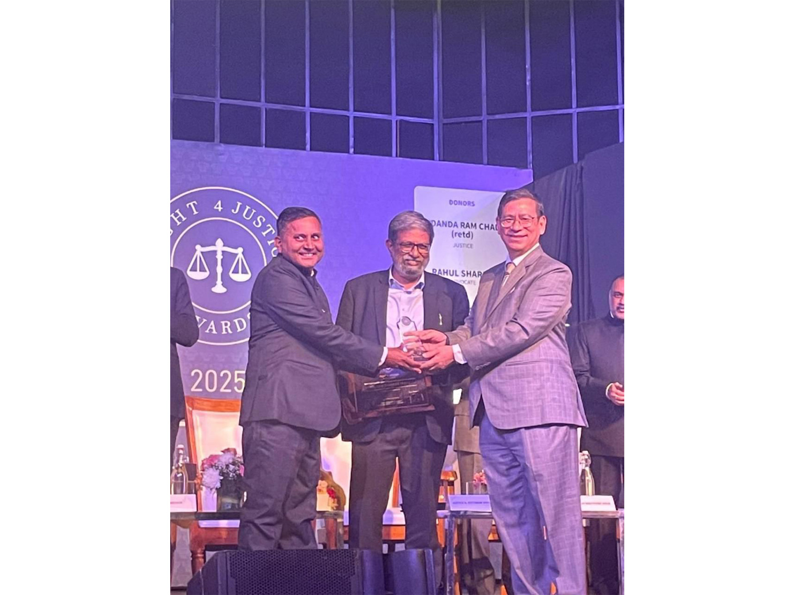 Justice Kotiswar Singh at Fight 4 Justice Awards event (Photo/DHCBA)