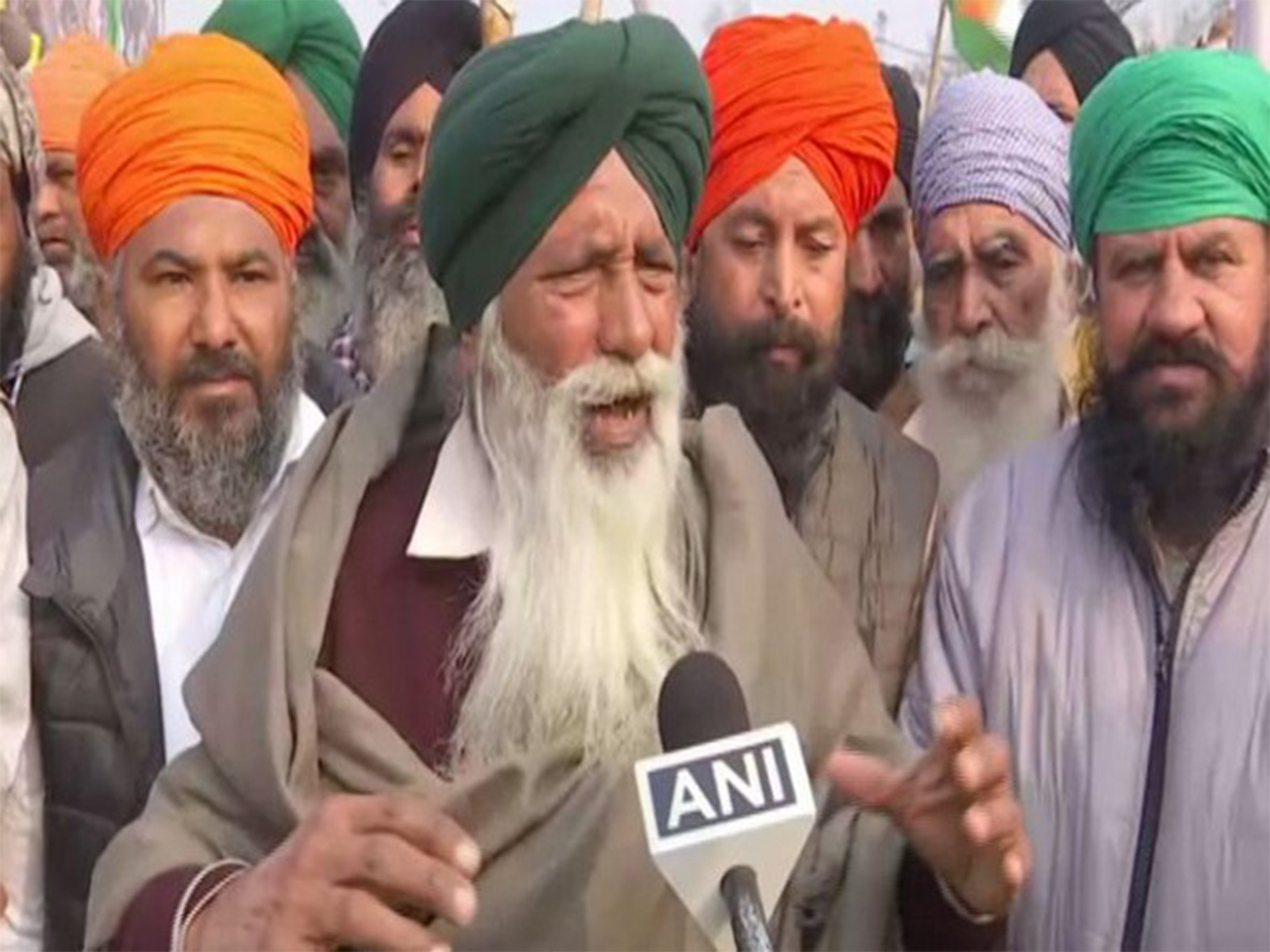 Kisan Mazdoor Sangharsh Committee (KMSC) leader Satnam Singh Pannu at Singhu border (File Photo/ANI)