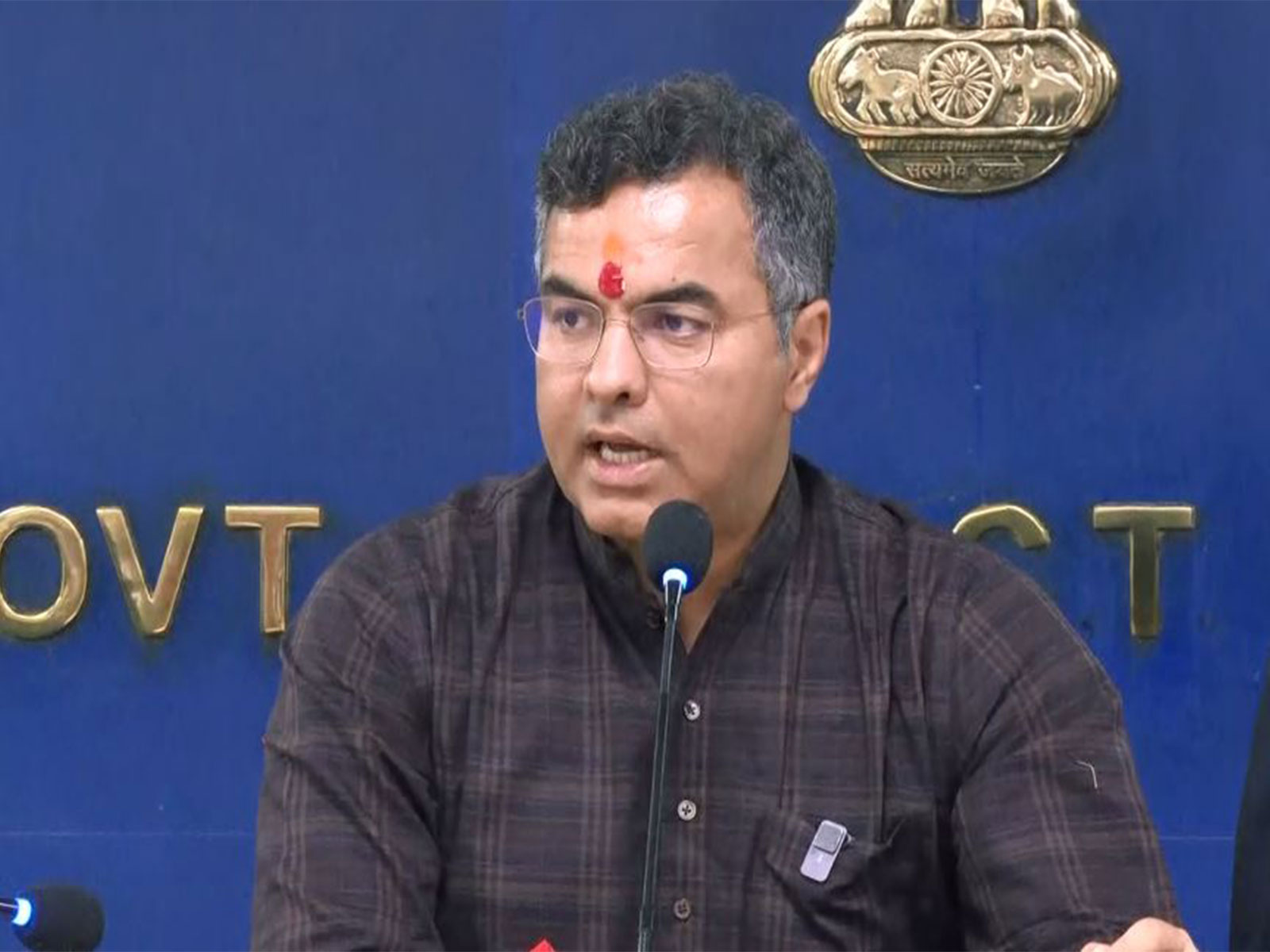 PWD Minister Parvesh Sahib Singh (Photo/ANI)