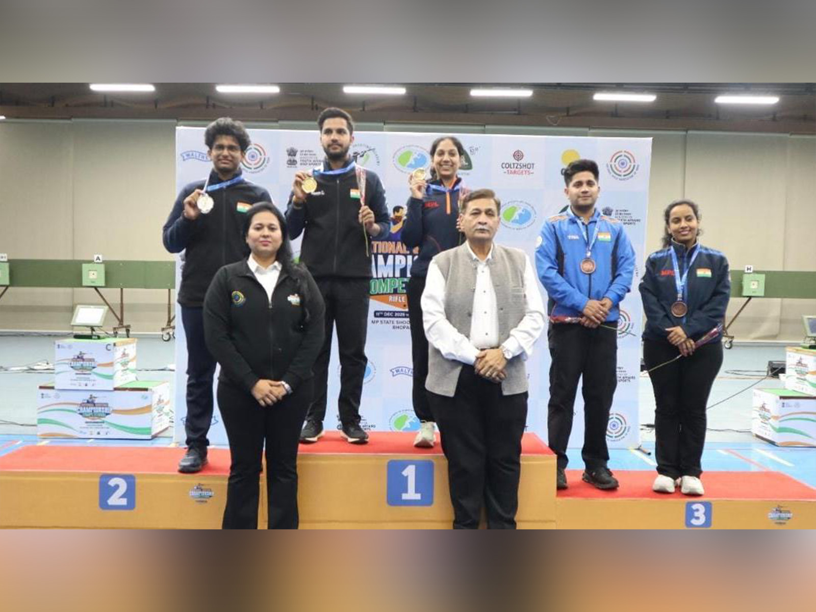 Ramita Jindal and Himanshu Dhillon have taken the podium. (Photo: NRAI)