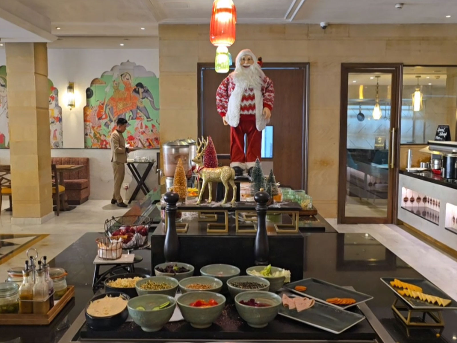 Decorations in a hotel on the ocassion of Christmas in Jaisalmer. (Photo/ANI)