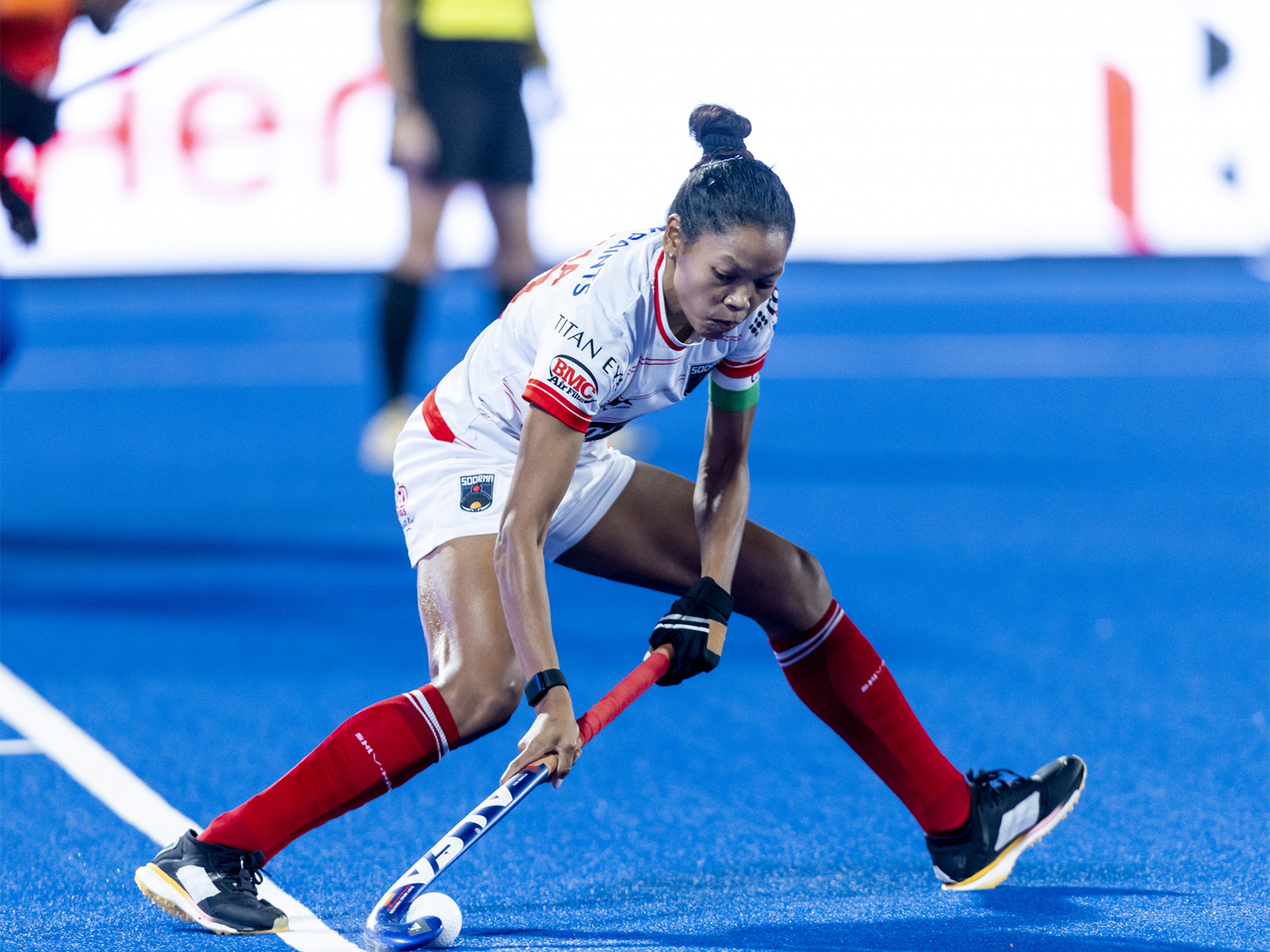JSW Soorma Hockey Club co-captain Salima Tete in action during HIL (Image: HI) JSW Soorma Hockey Club co-captain Salima Tete in action during HIL (Image: HI)