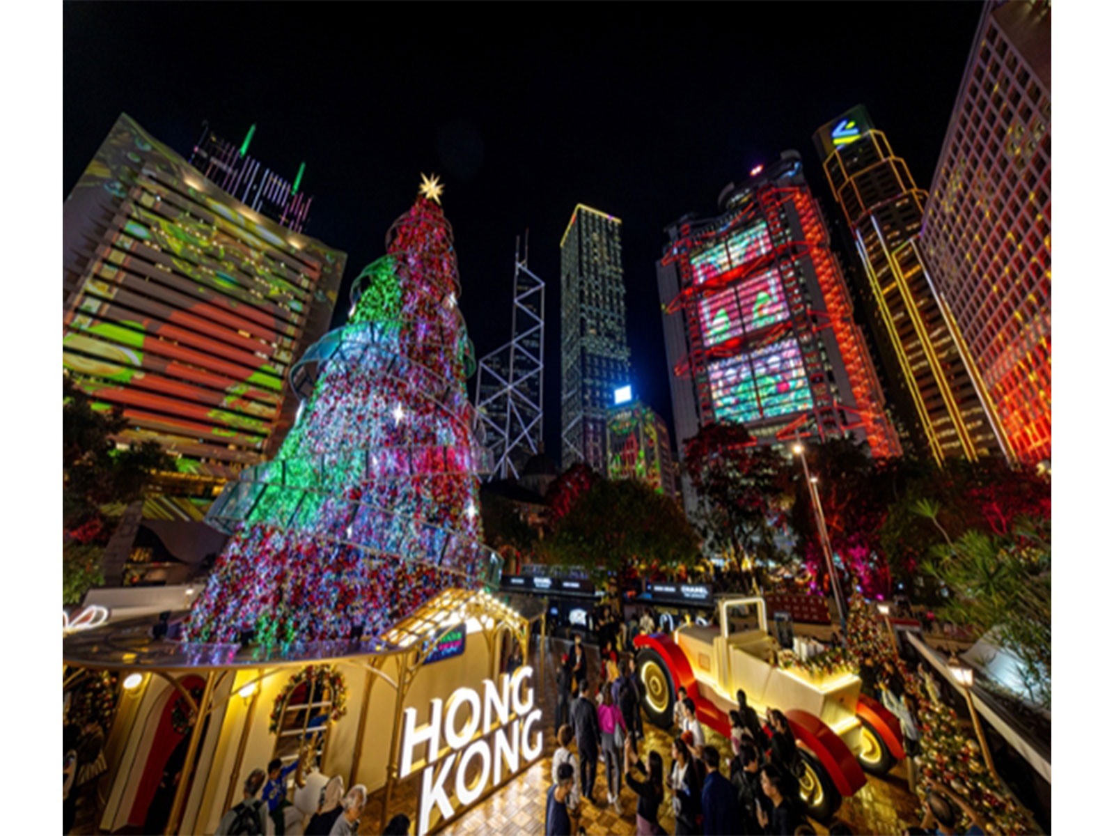 Central comes alive with festive light installations ahead of Hong Kong’s New Year countdown