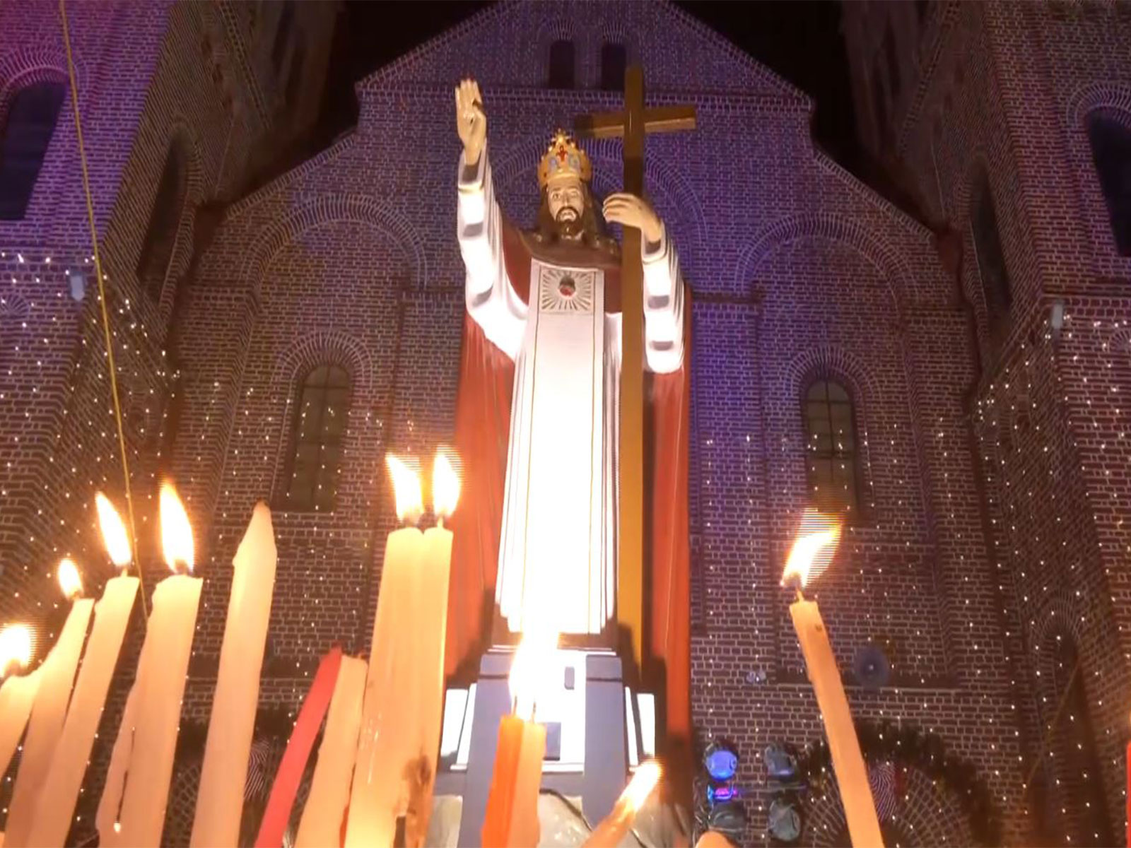Visual from St. Mary's cathedral church in Ranchi (Photo/ANI)