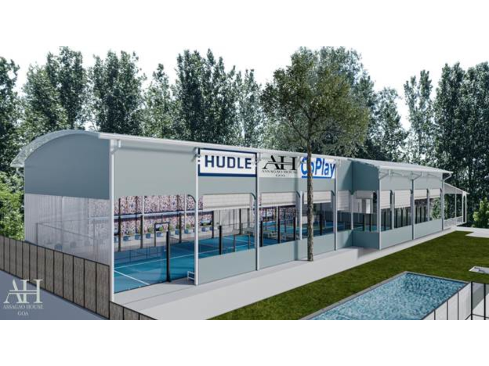 The padel and pickleball courts mark the first chapter of Assagao House, a private members’ retreat opening in May 2026