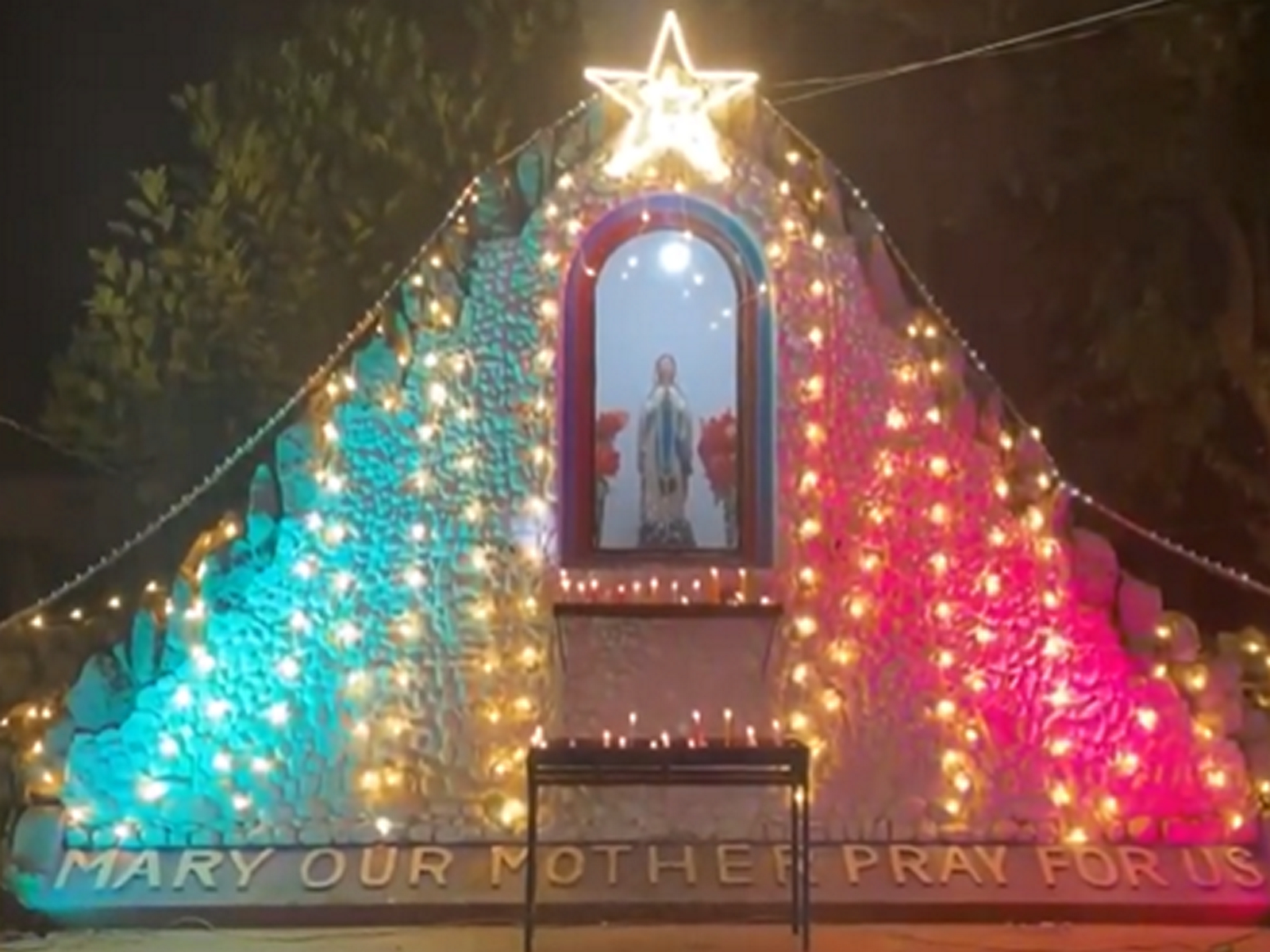 St Mary's Church in Ayodhya on the occasion of Christmas.  (Photo/ANI)