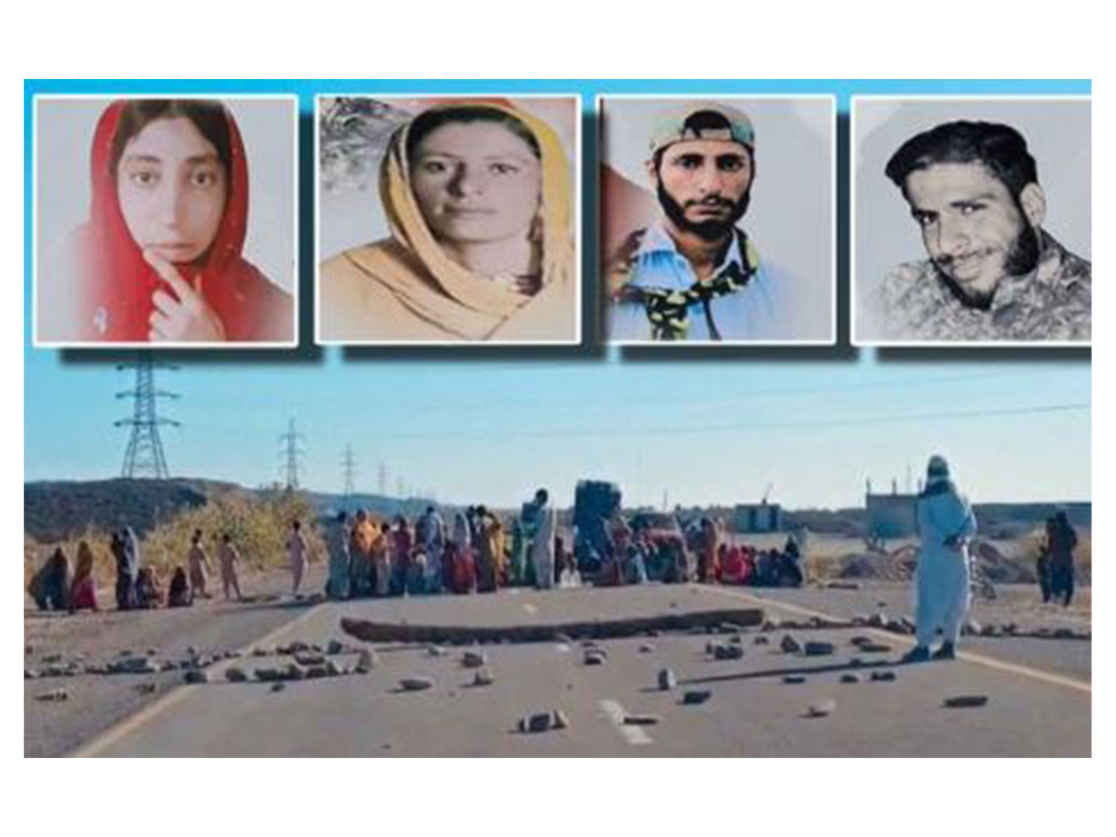 CPEC highway blocked by protesters (Photo/X@TBPEnglish)