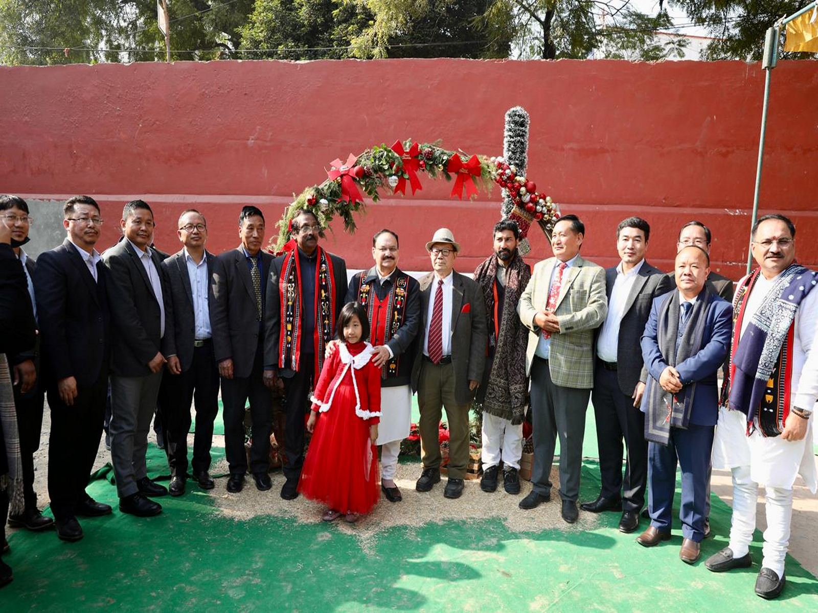 JP Nadda participates in Christmas celebrations (Photo/X@JPNadda)