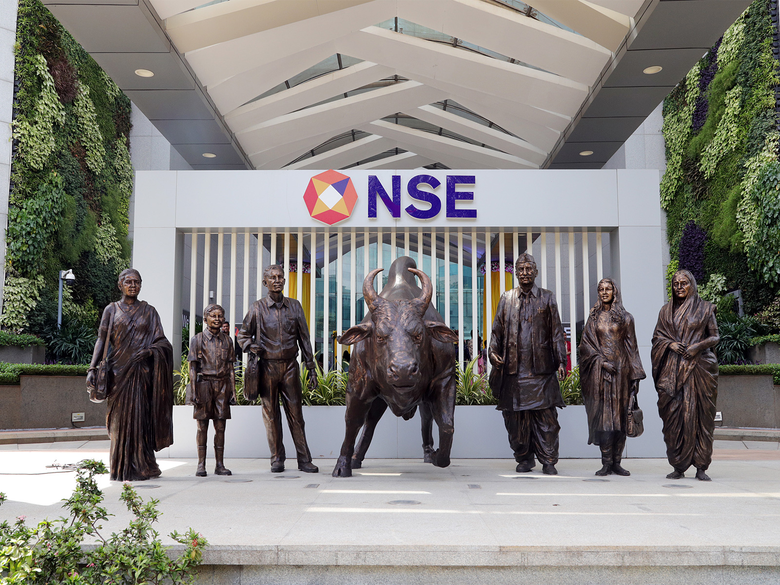 A view of the NSE Bull (File Photo/ANI)
