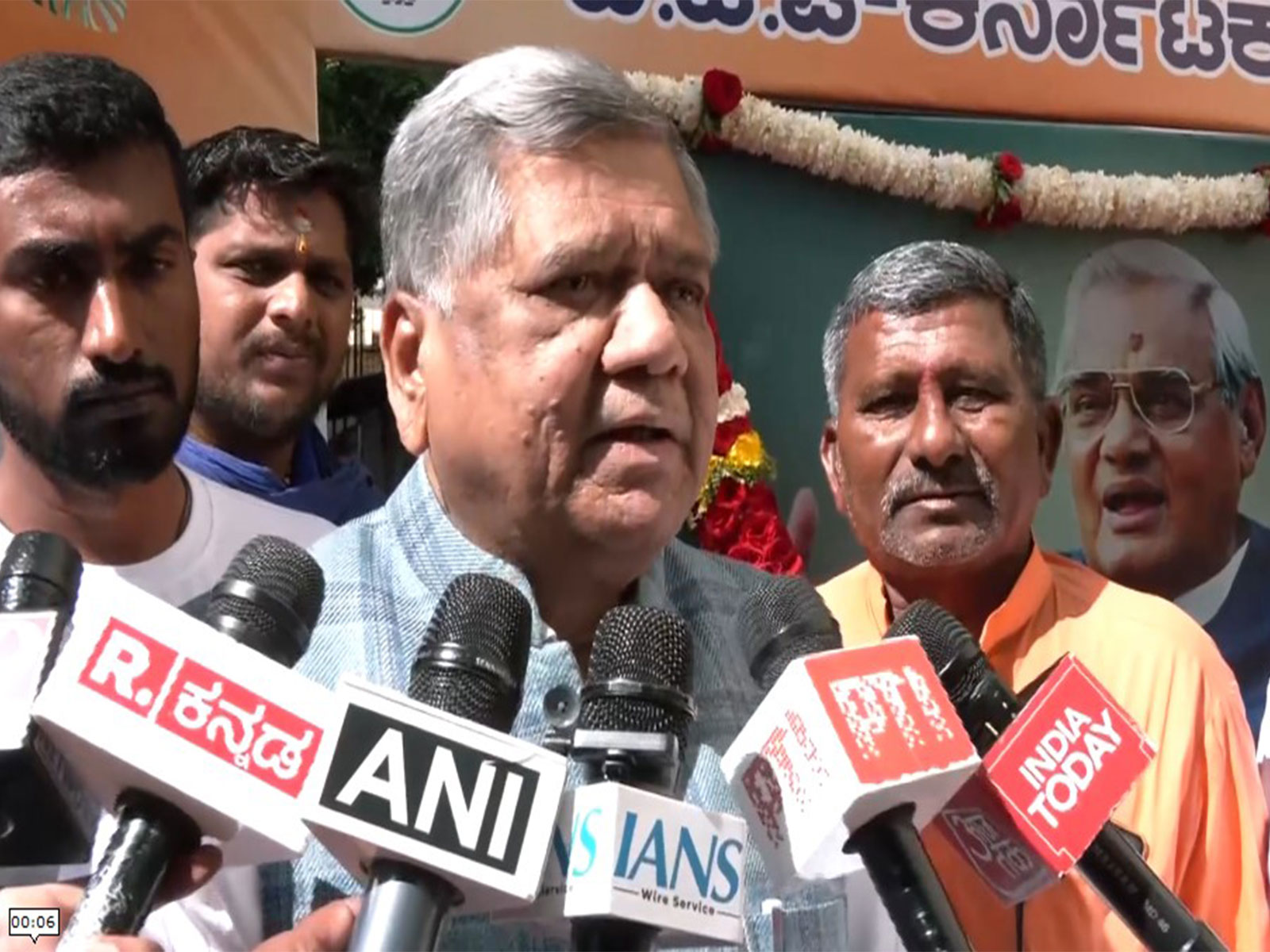 Former Karnataka CM and BJP MP Jagadish Shettar. (Photo/ANI)