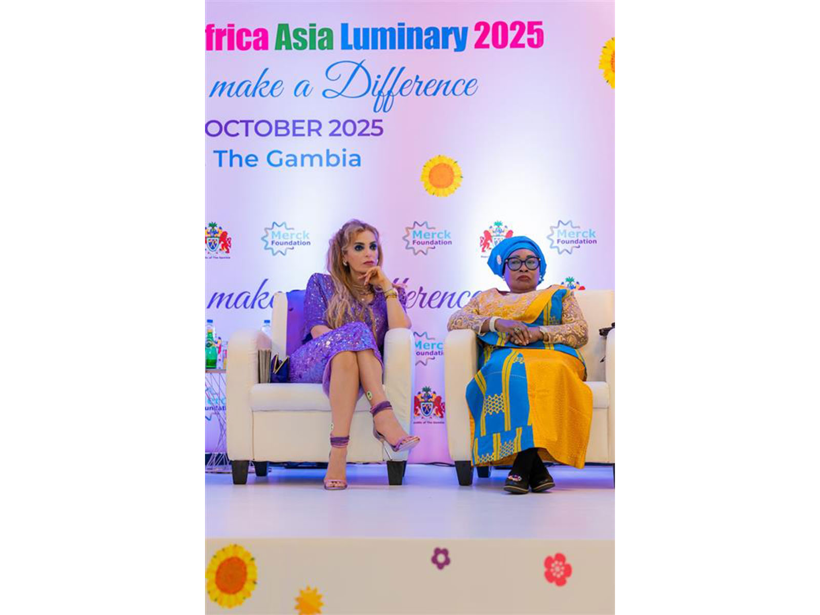Merck Foundation CEO with The First Lady of Liberia at the 12th Edition of Merck Foundation Africa Asia Luminary 2025