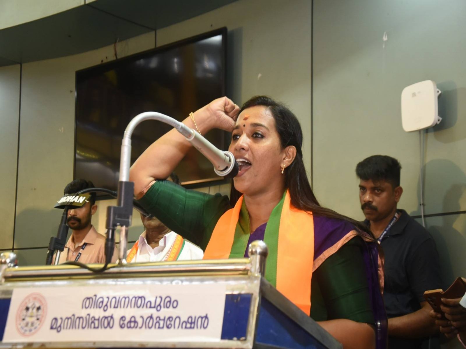 BJP candidate and Karumam ward councillor GS Asha Nath. (Photo/Instagram/@ashanath)