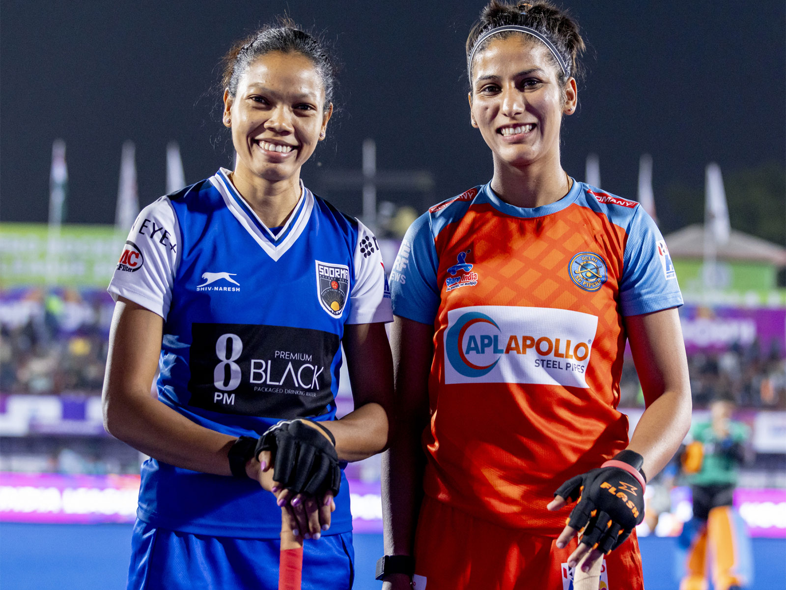 Salima Tete and Navneet Kaur (Photo: Hockey India League))