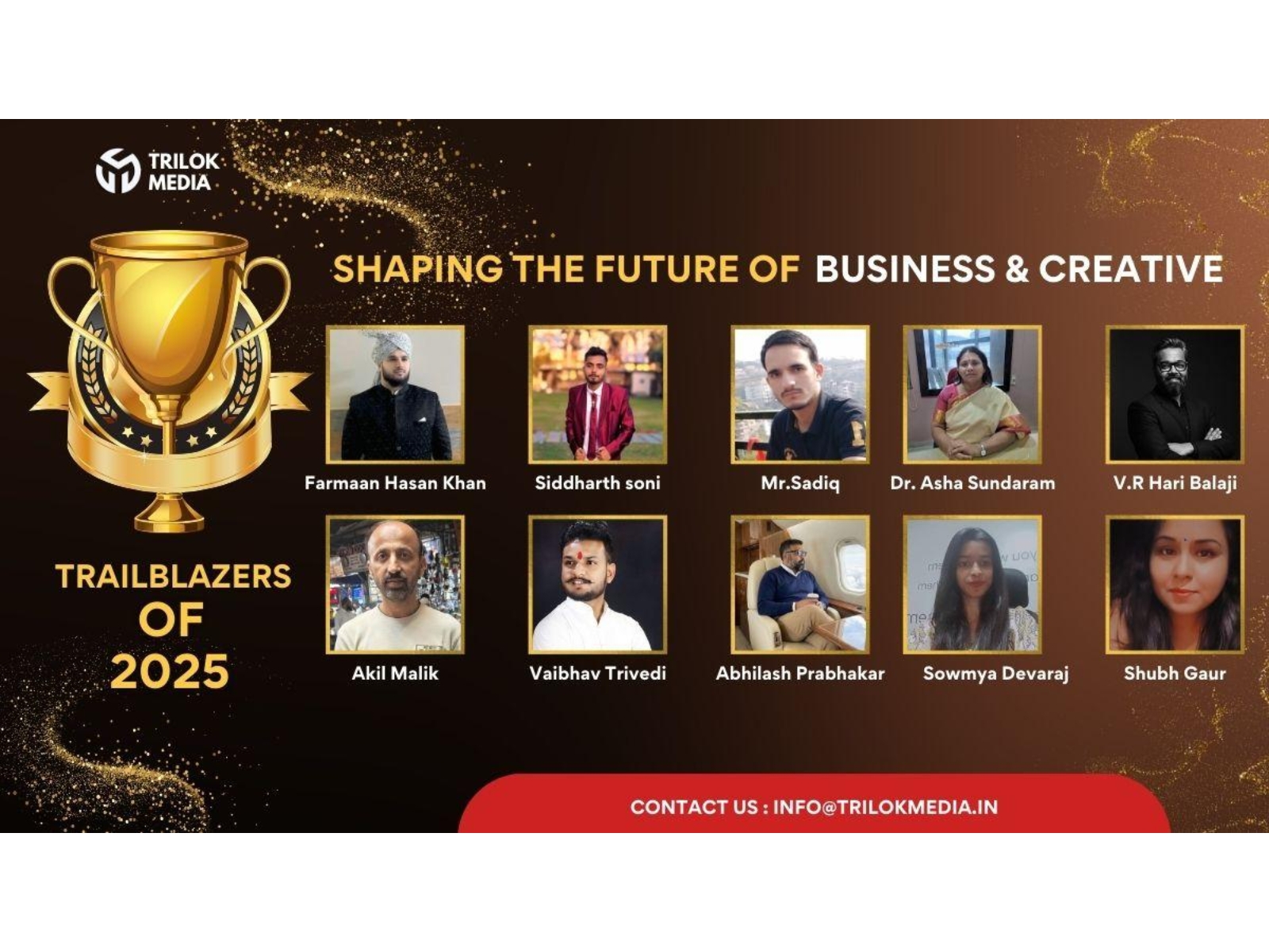 Trailblazers of 2025: Shaping the Future of Business & Creativity