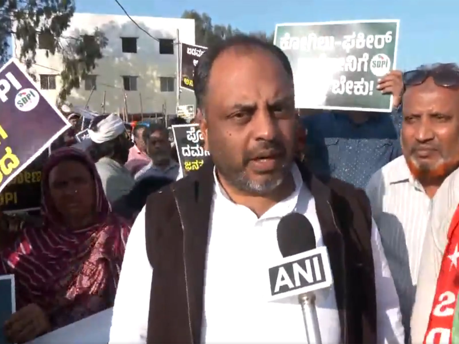 SDPI Karnataka General Secretary Mujahid Pasha. (Photo/ANI)