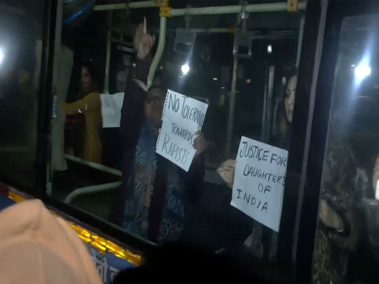 Detained protesters demanding justice for 2017 Unnao rape victim and Ankita Bhandari (Photo/ANI)