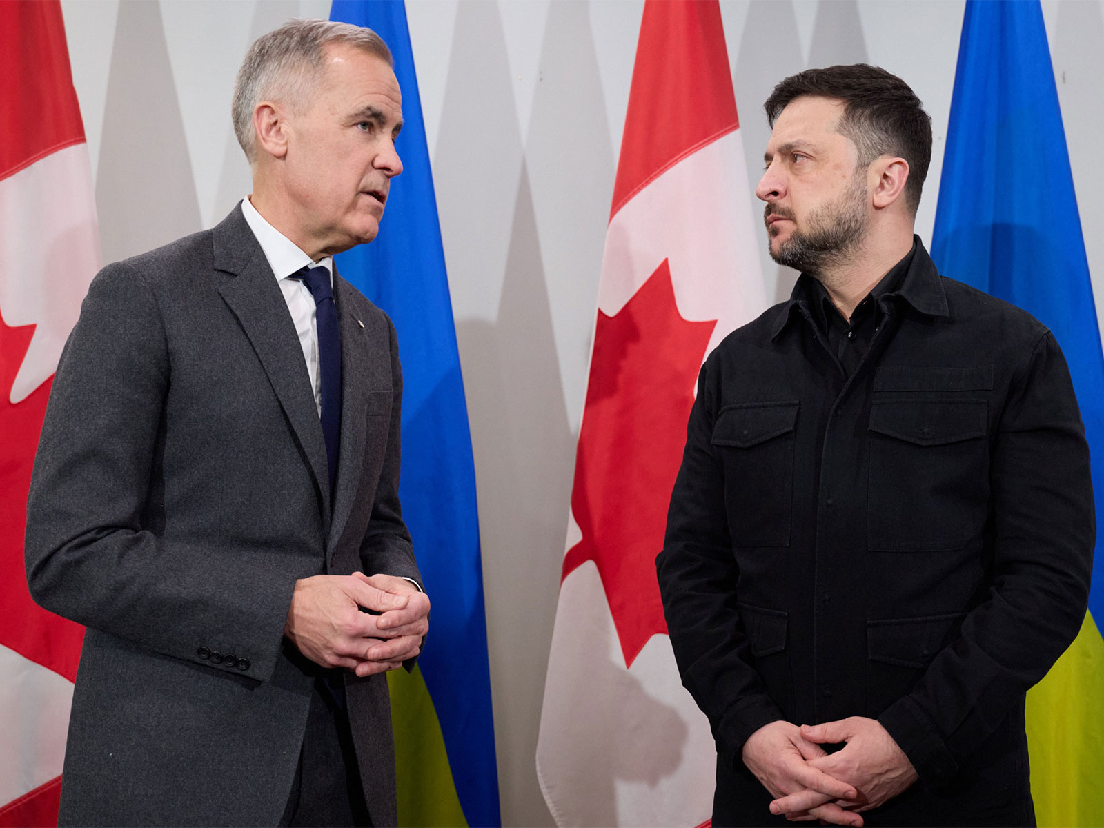Ukrainian President Volodymyr Zelenskyy with his Canadian Prime Minister Mark Carney  (Photo:X/@ZelenskyyUa)