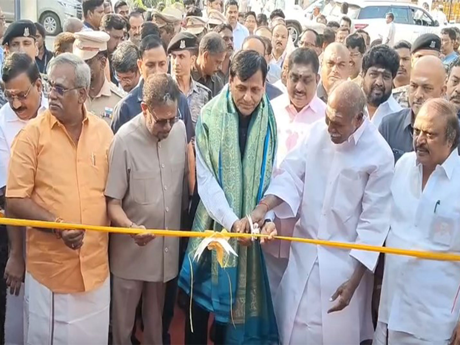 Union Minister Nityanand Rai participated in the inauguration of the Mini Stadium in Anna Thidal under Smart City Mission (Photo/ANI)