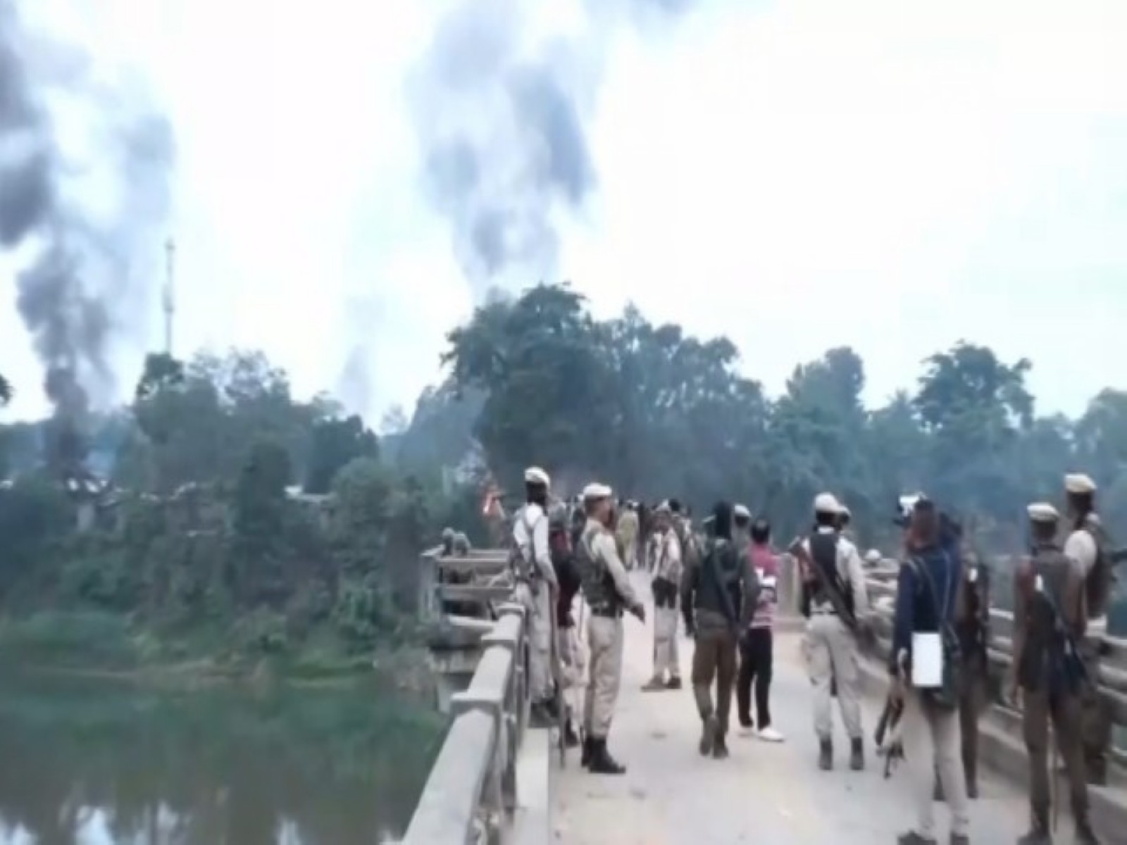 Assam police controlling the conflict with protestors (File Photo/ANI)