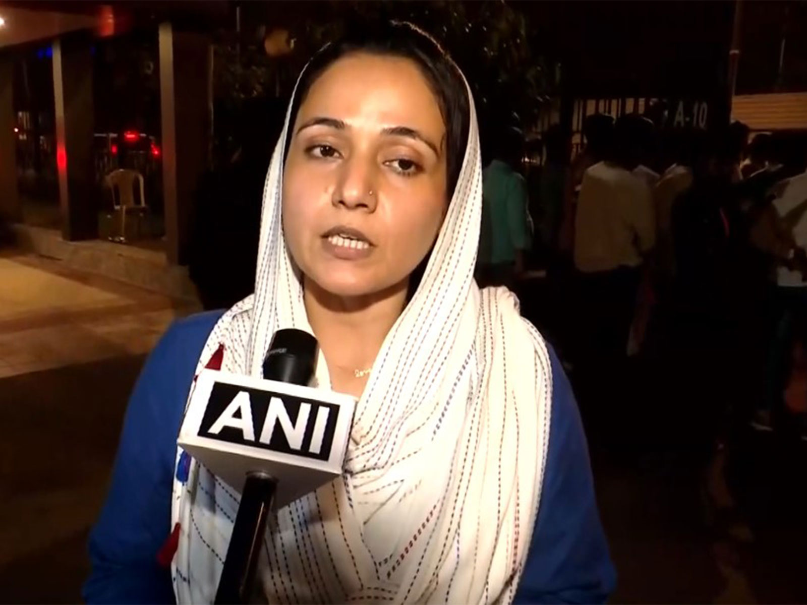 NCP leader Sana Malik-Shaikh in Mumbai. (Photo/ANI)