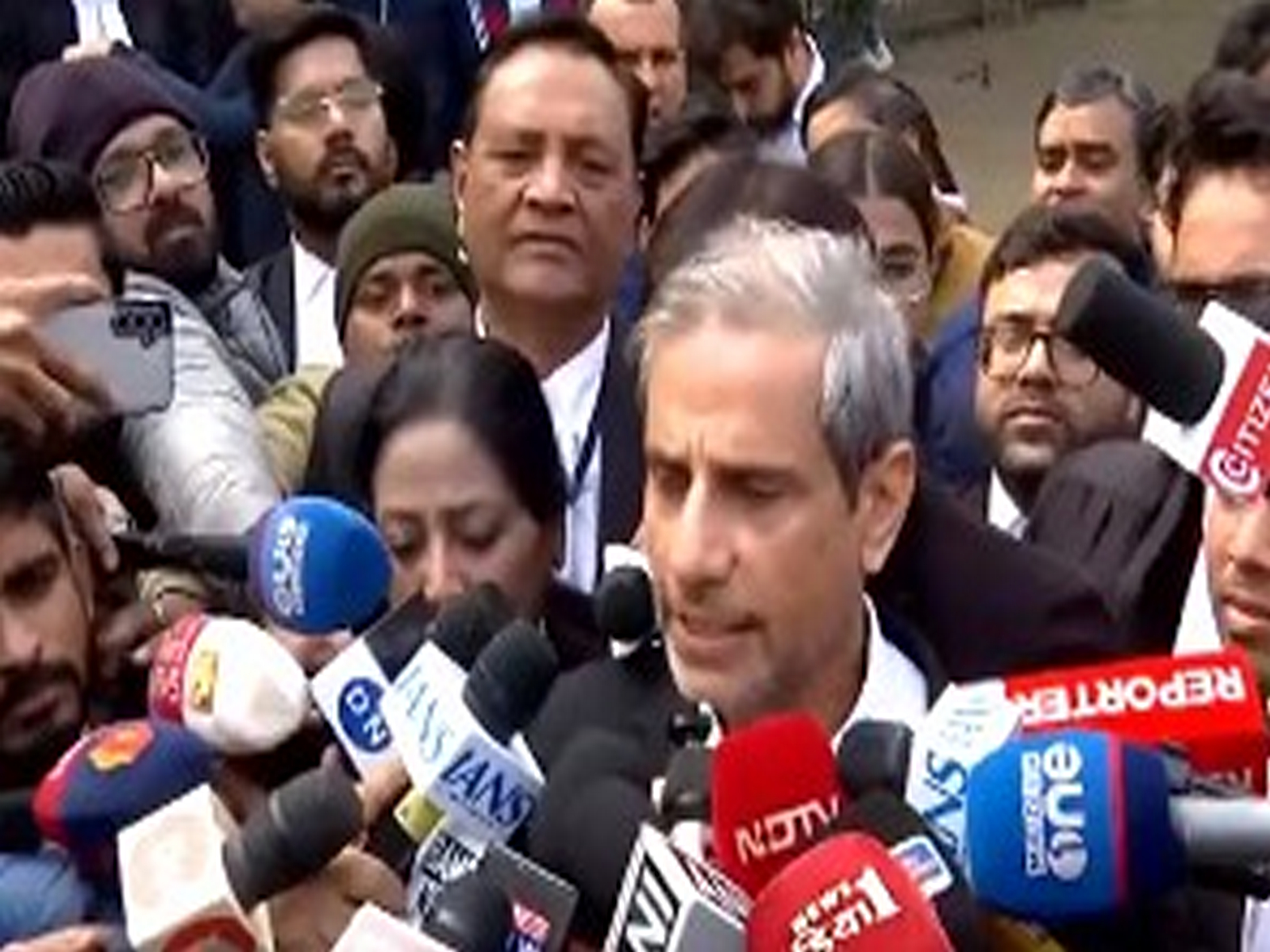 Mehmood Pracha, advocate for the Unnao rape survivor in New Delhi on Monday. (Photo/ANI)