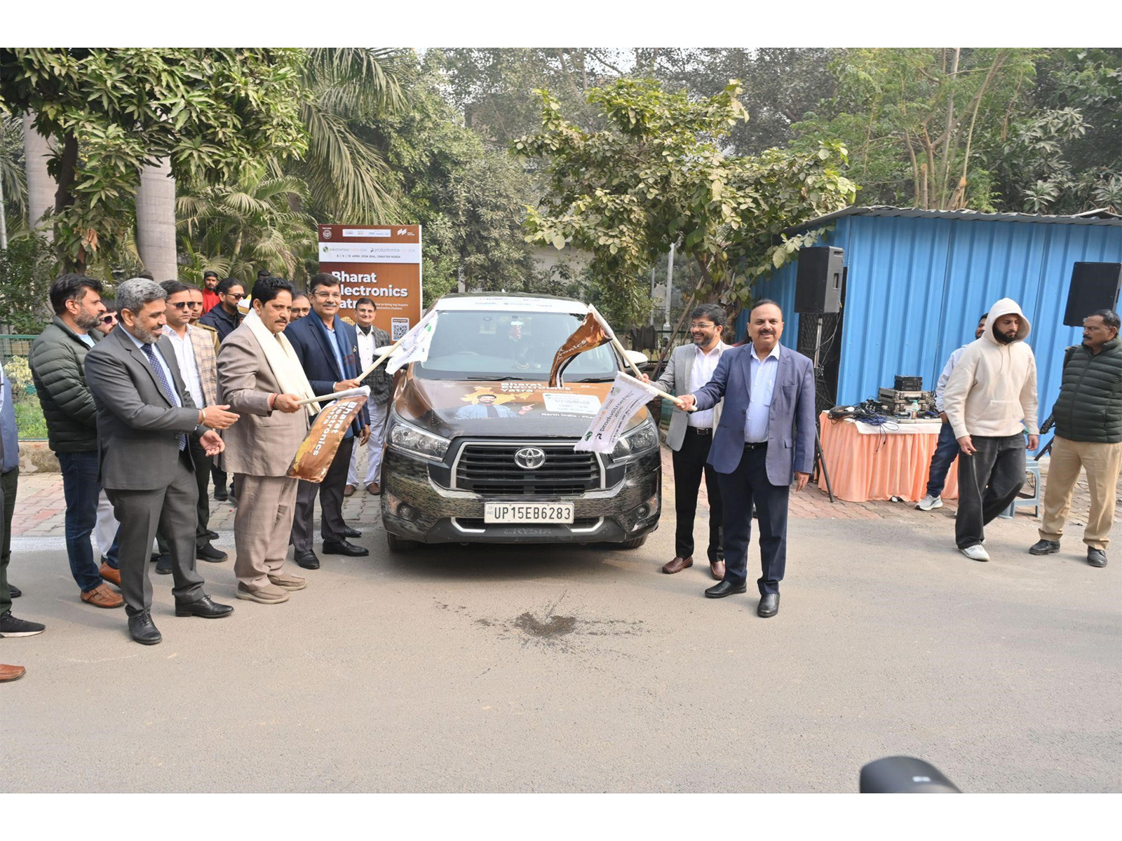 Uttar Pradesh - Strengthening electronics manufacturing leadership as electronica India & productronica India flag Off Bharat Electronics Yatra