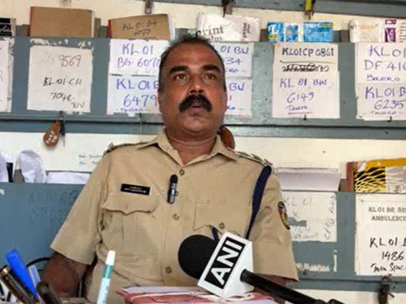 Kannur City DHQ Sub-Inspector Pratheesh (Photo/ANI)