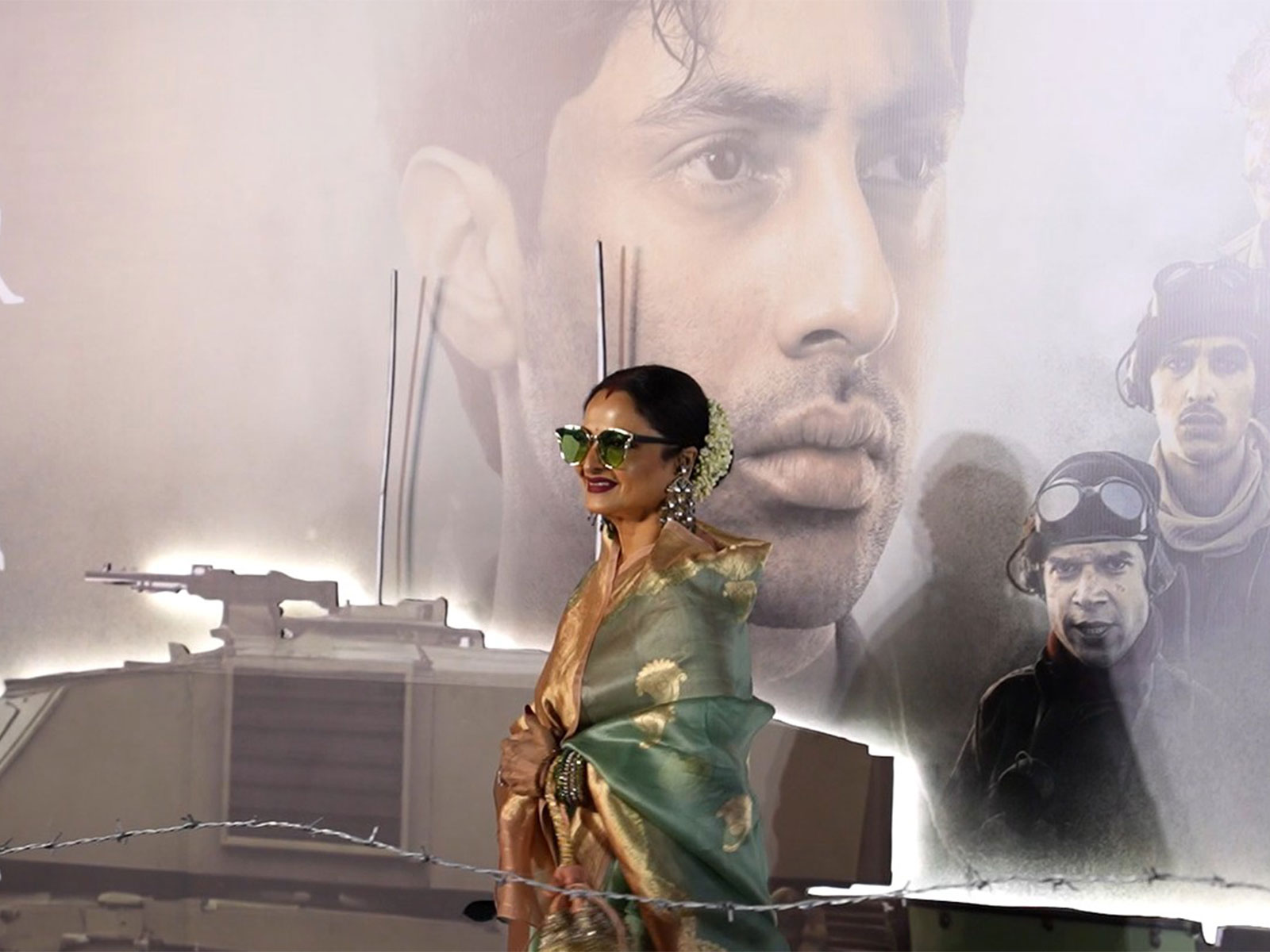 Rekha at screening of Ikkis (Image source: ANI)