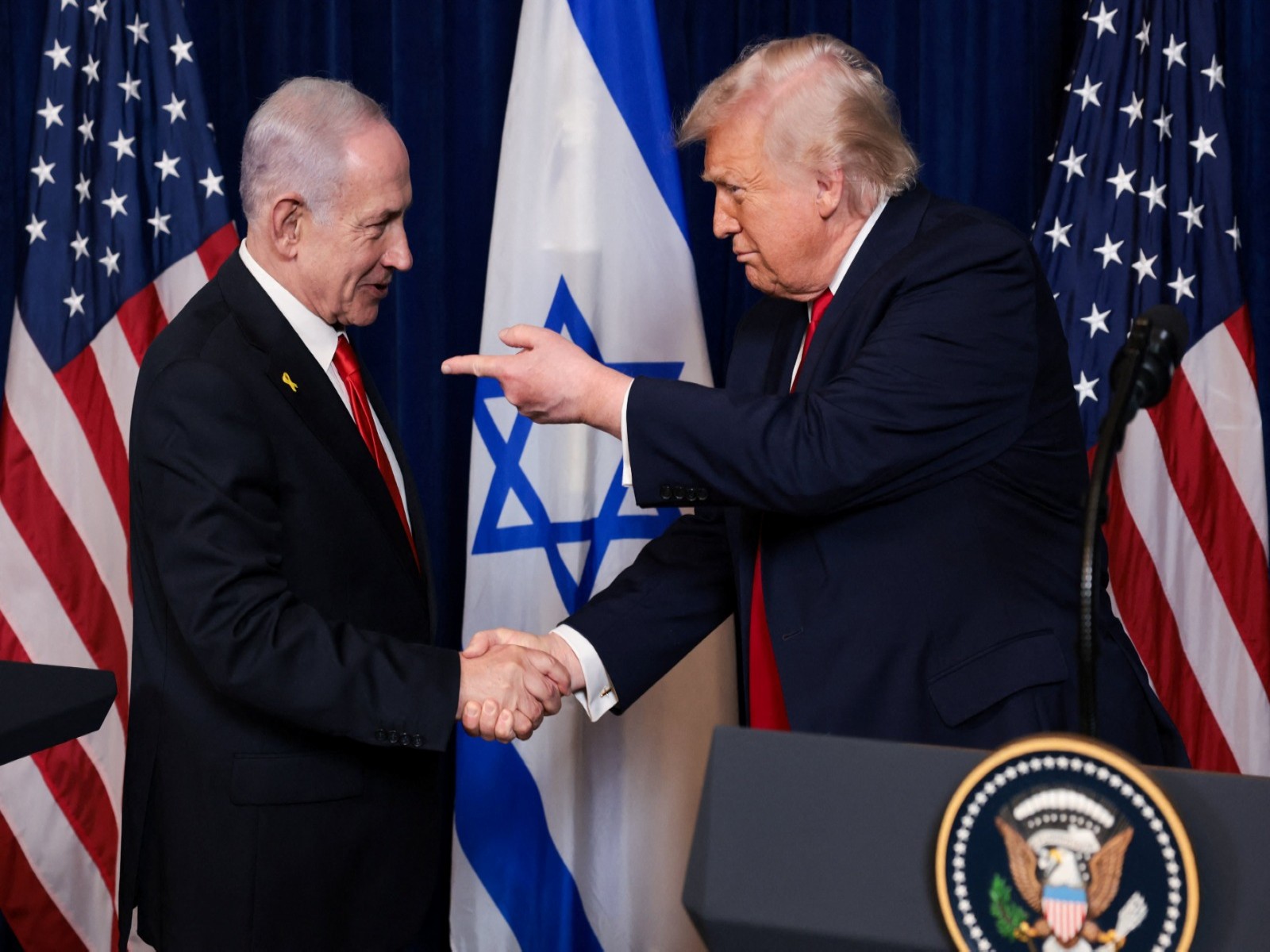 US President Donald Trump with Israeli Prime Minister Benjamin Netanyahu (Photo/Reuters)