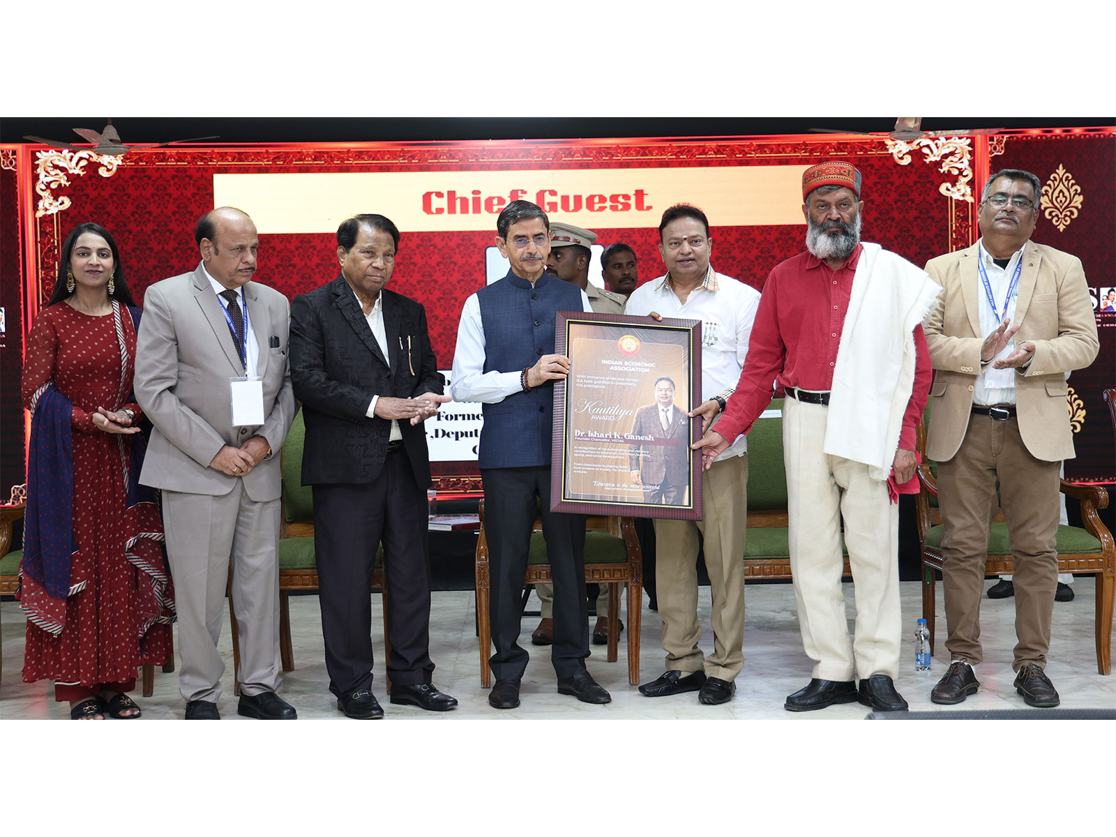 The 4th Kautilya Award of the Indian Economic Association was conferred upon Dr. Ishari K. Ganesh, Chairman of the VELS Groups