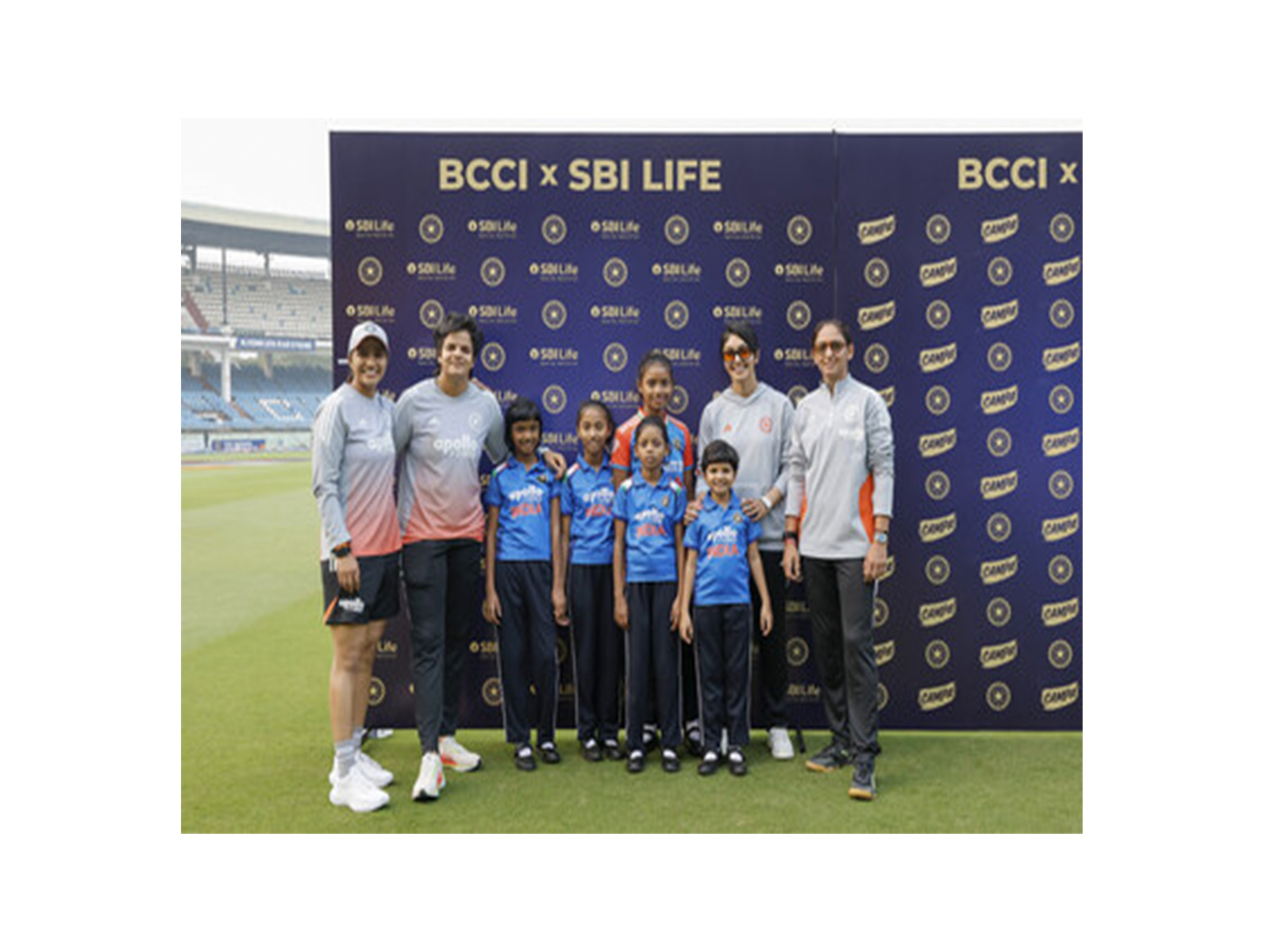 Indian Women’s Cricket Team players interact with five young girls from Udayan NGO during a Meet & Greet in Visakhapatnam