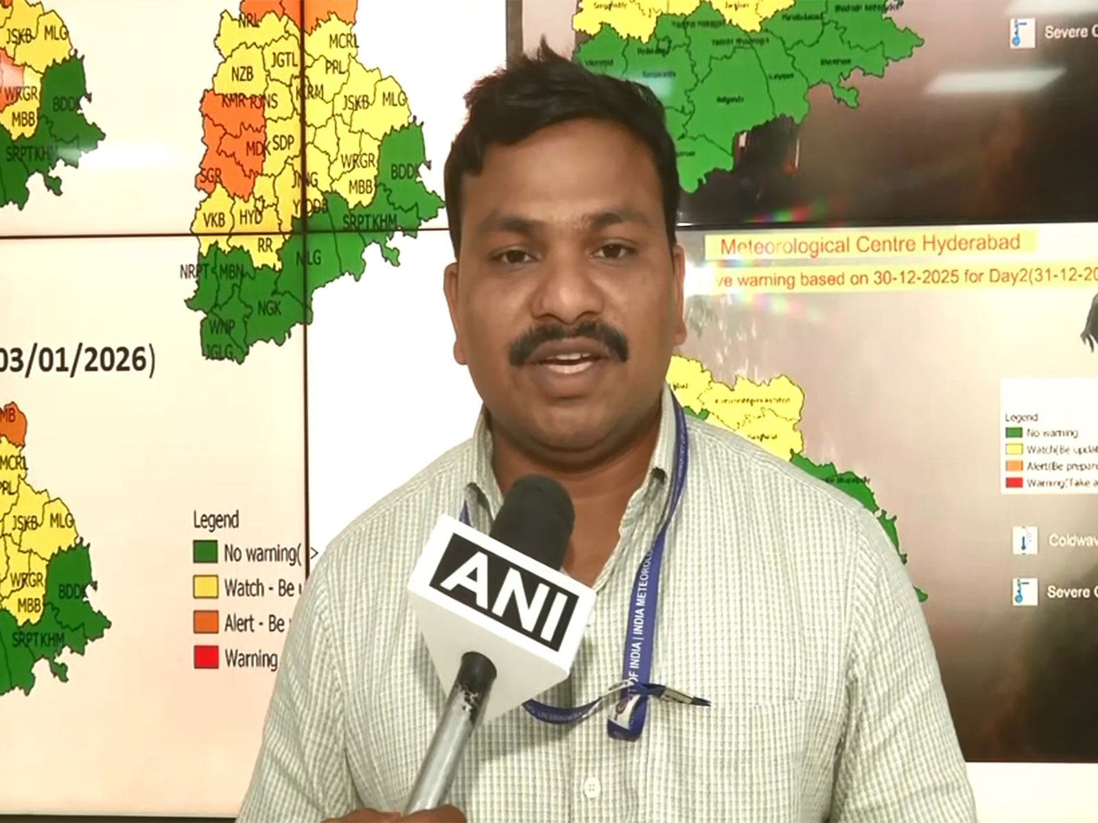Dharmaraju, scientist at IMD Hyderabad (Photo/ANI)