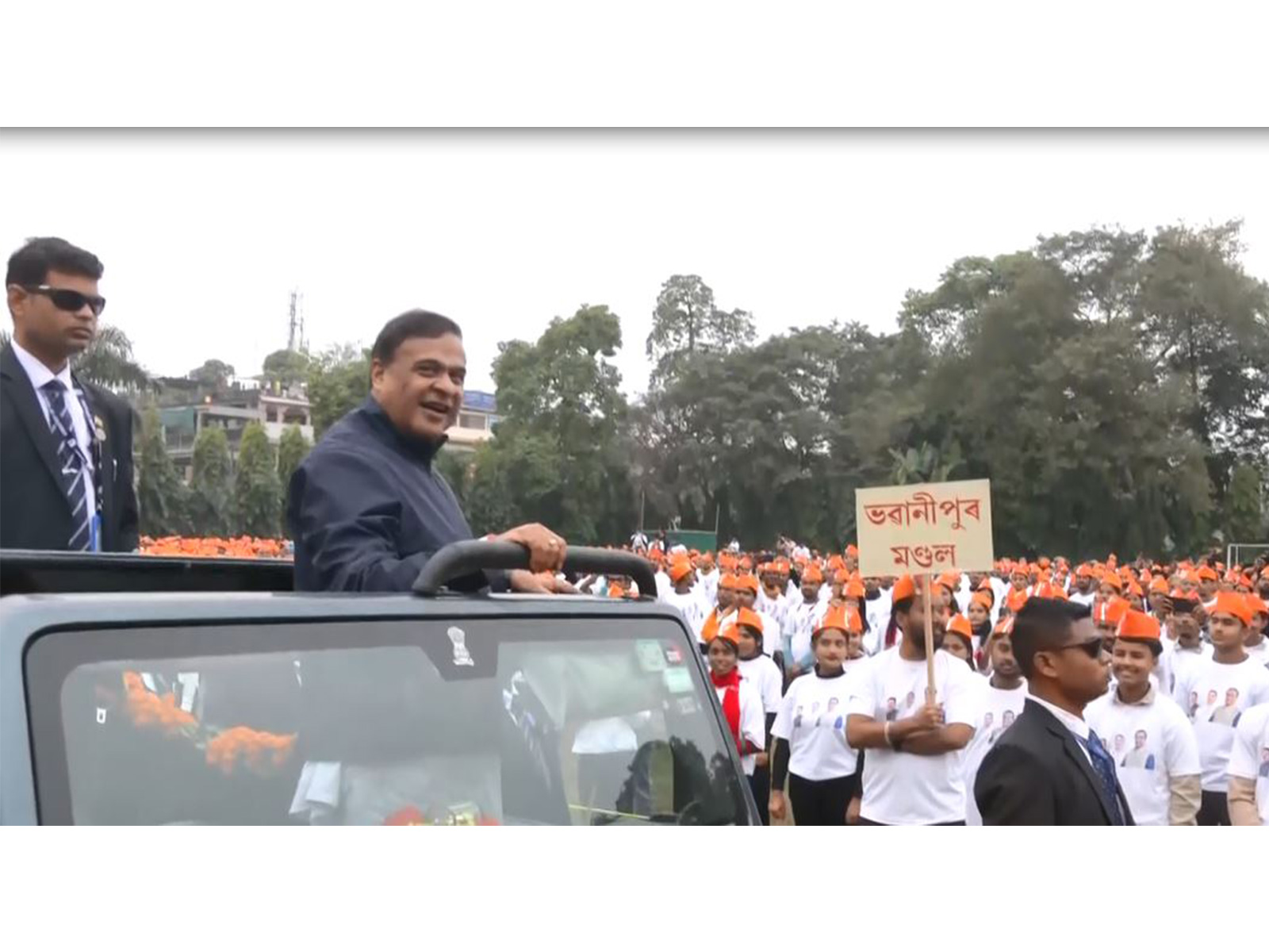 Visuals from BJP's Yuva Booth Bahini Sanmilan (Photo/ANI)