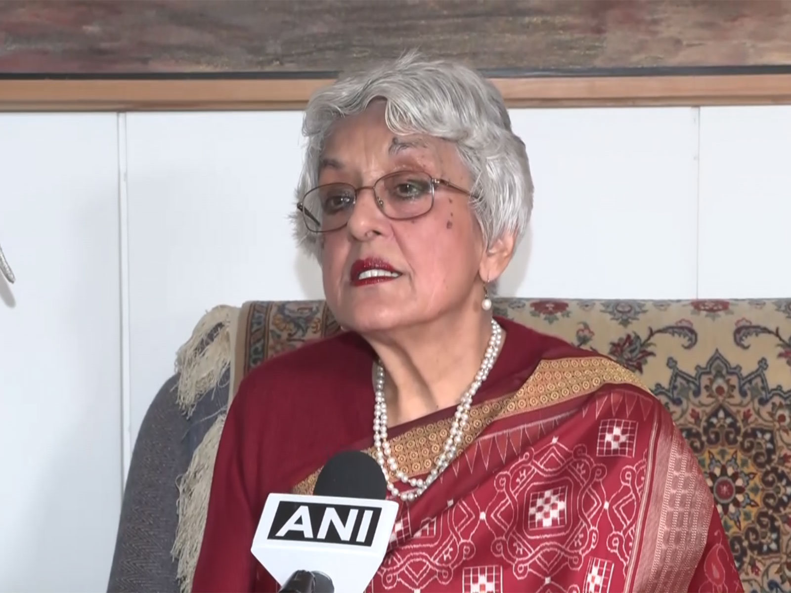  Former Indian High Commissioner to Bangladesh Veena Sikri (Photo/ANI)