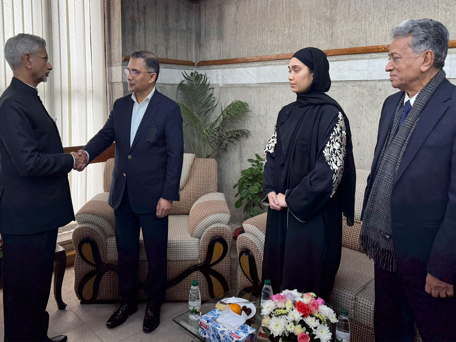 External Affairs Minister S Jaishankar meets BNP Acting Chairman Tarique Rahman (Photo/ X@hamidullah_riaz)