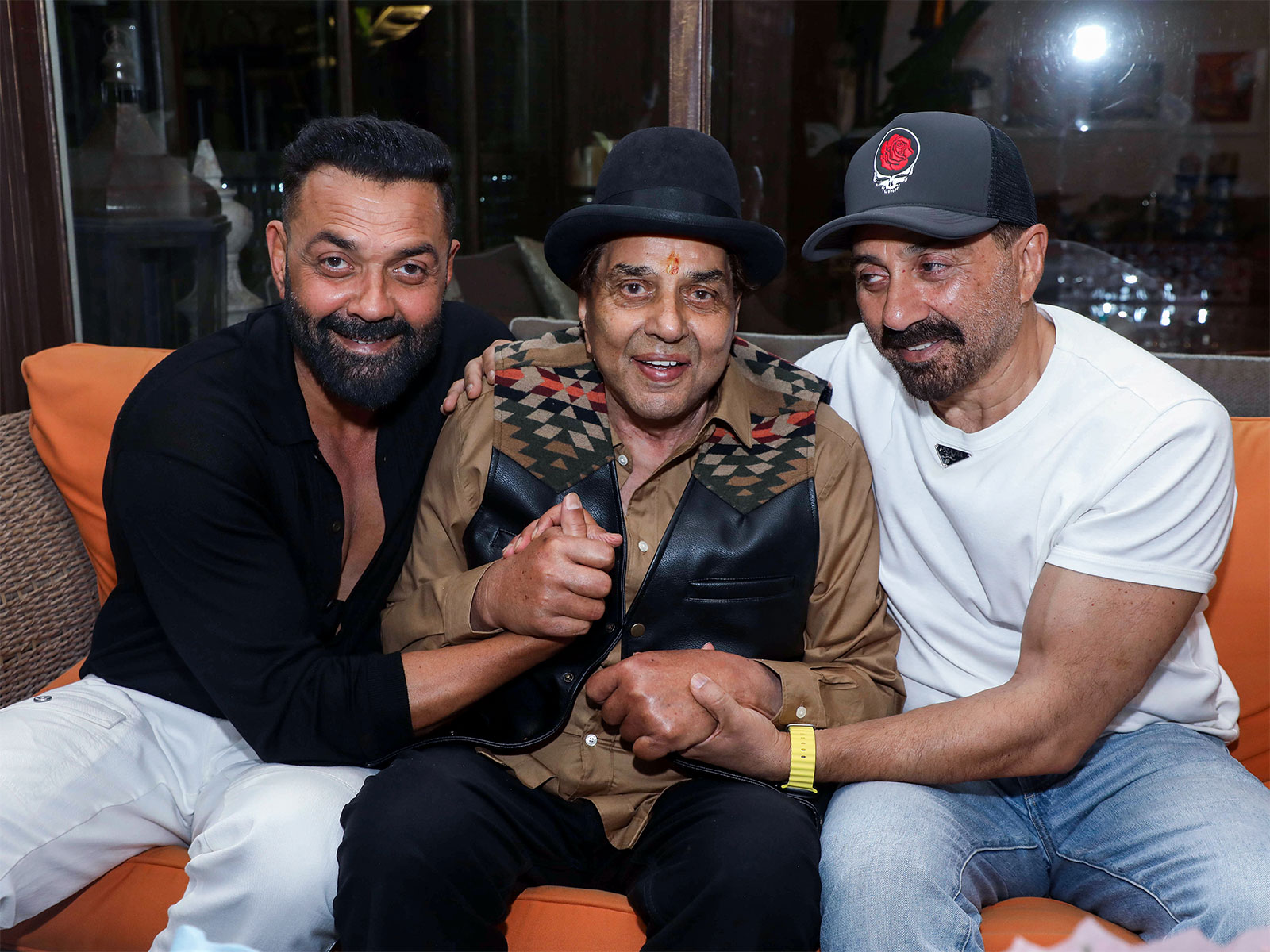 Sunny, Bobby Deol pay tribute to Dharmendra (File photo/ANI) Sunny, Bobby Deol pay tribute to Dharmendra (File photo/ANI)