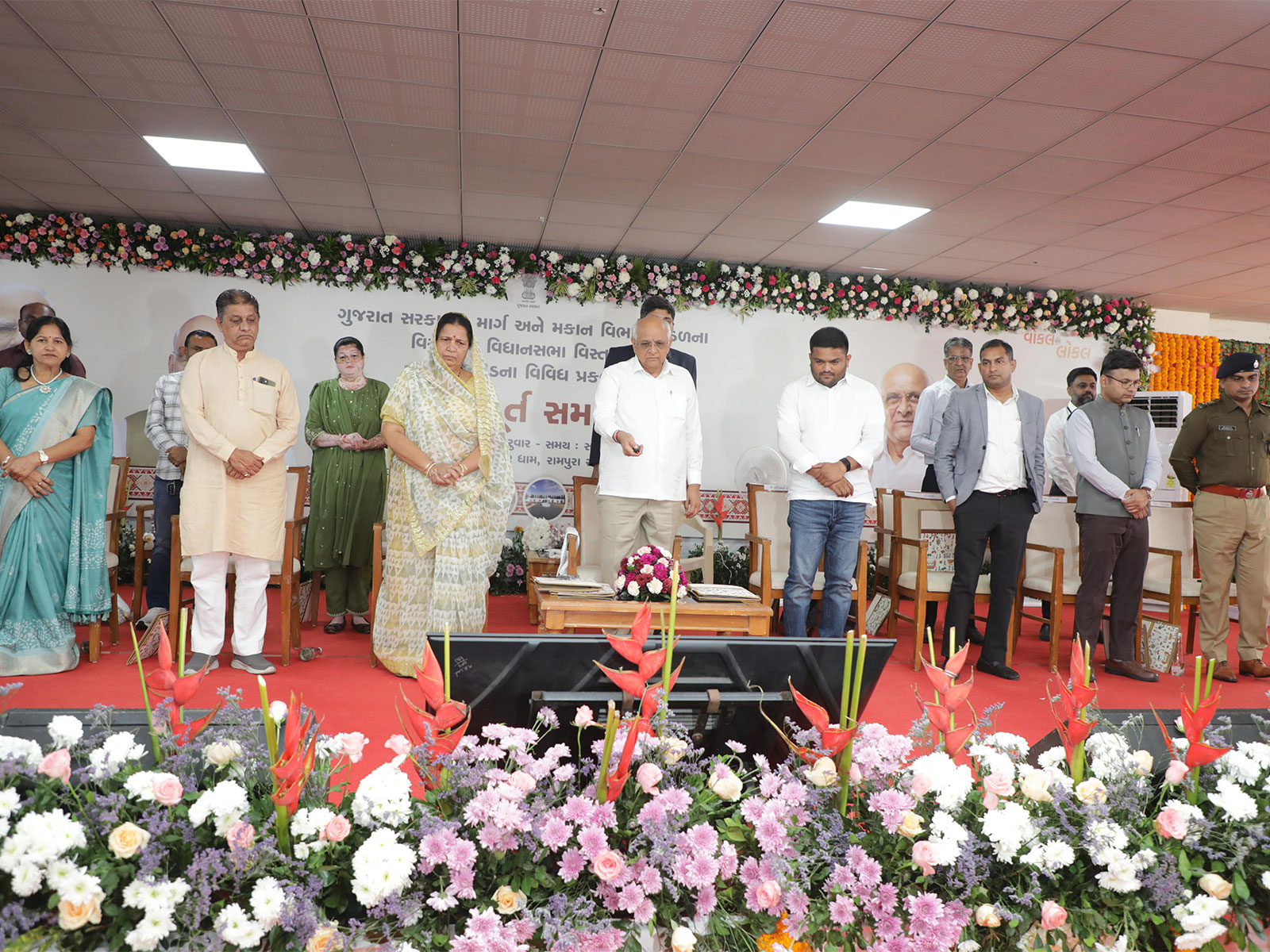 CM Bhupendra Patel initiates several development projects (Photo/CMO)