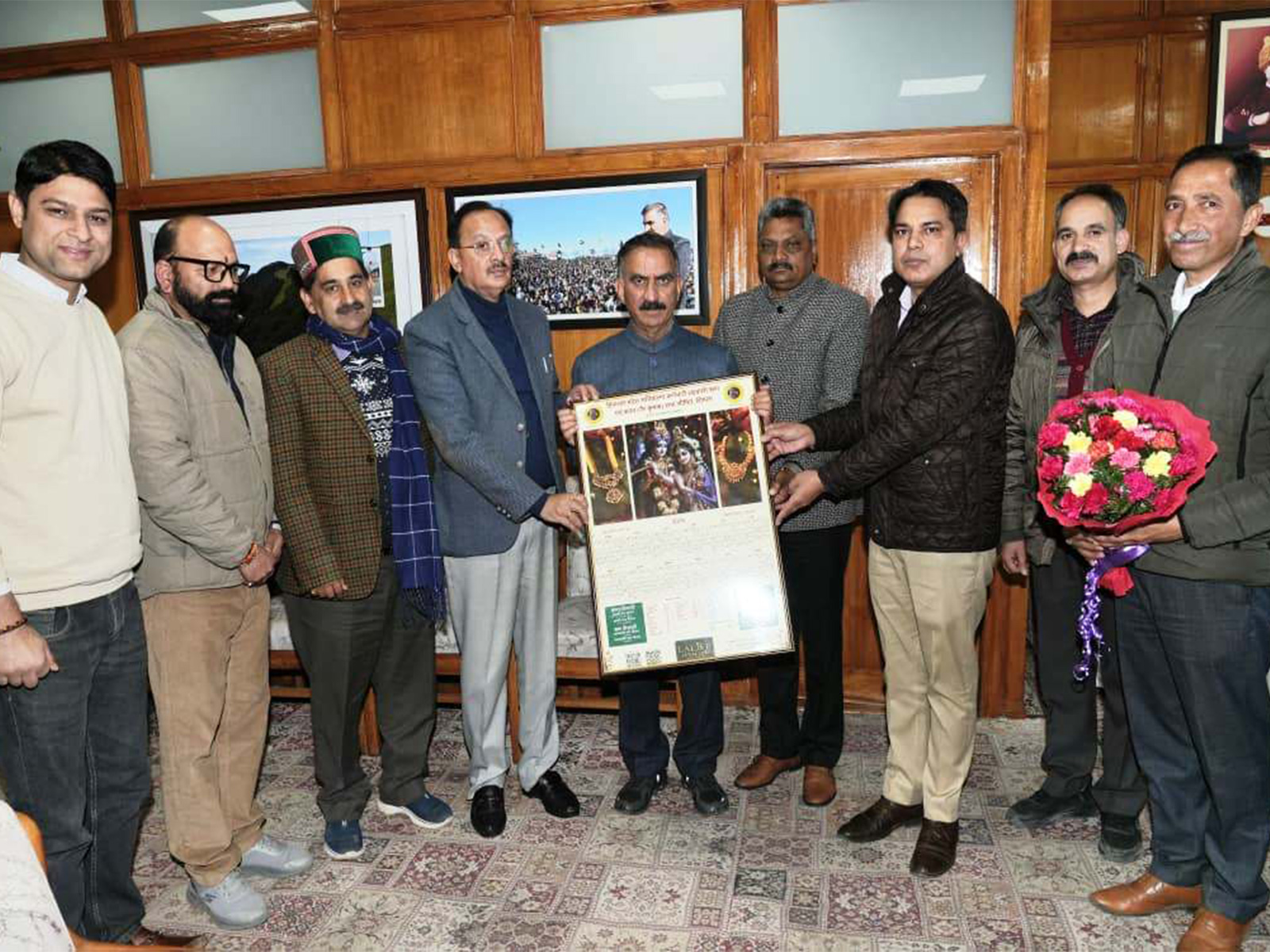 HP CM Sukhvinder Singh Sukhu releases 2026 calendar of the State Secretariat Employees Society (Photo/Himachal Pradesh Government)
