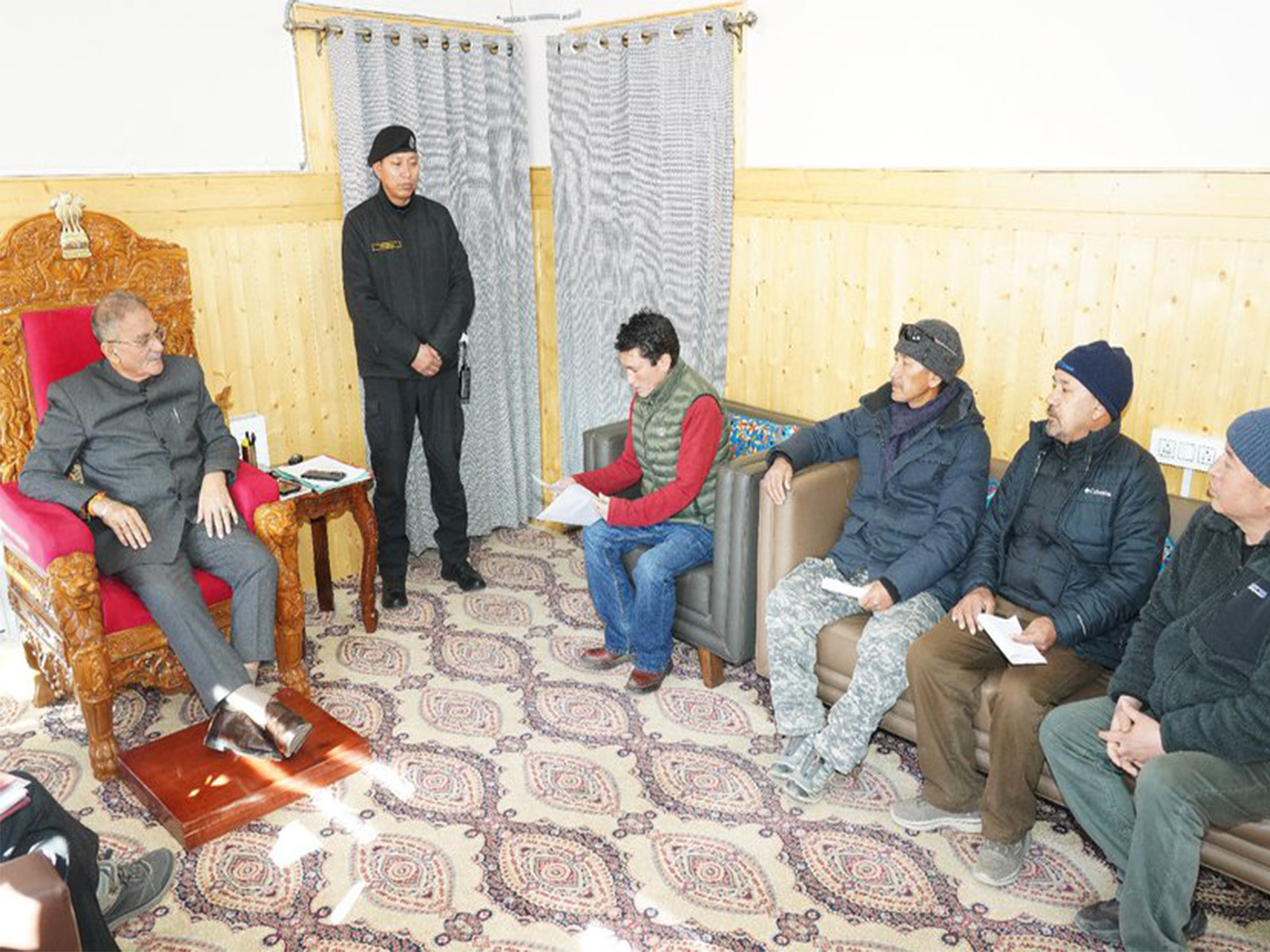 Voice of Buddhist Ladakh representative meet Ladakh LG (Photo/@lg_ladakh
