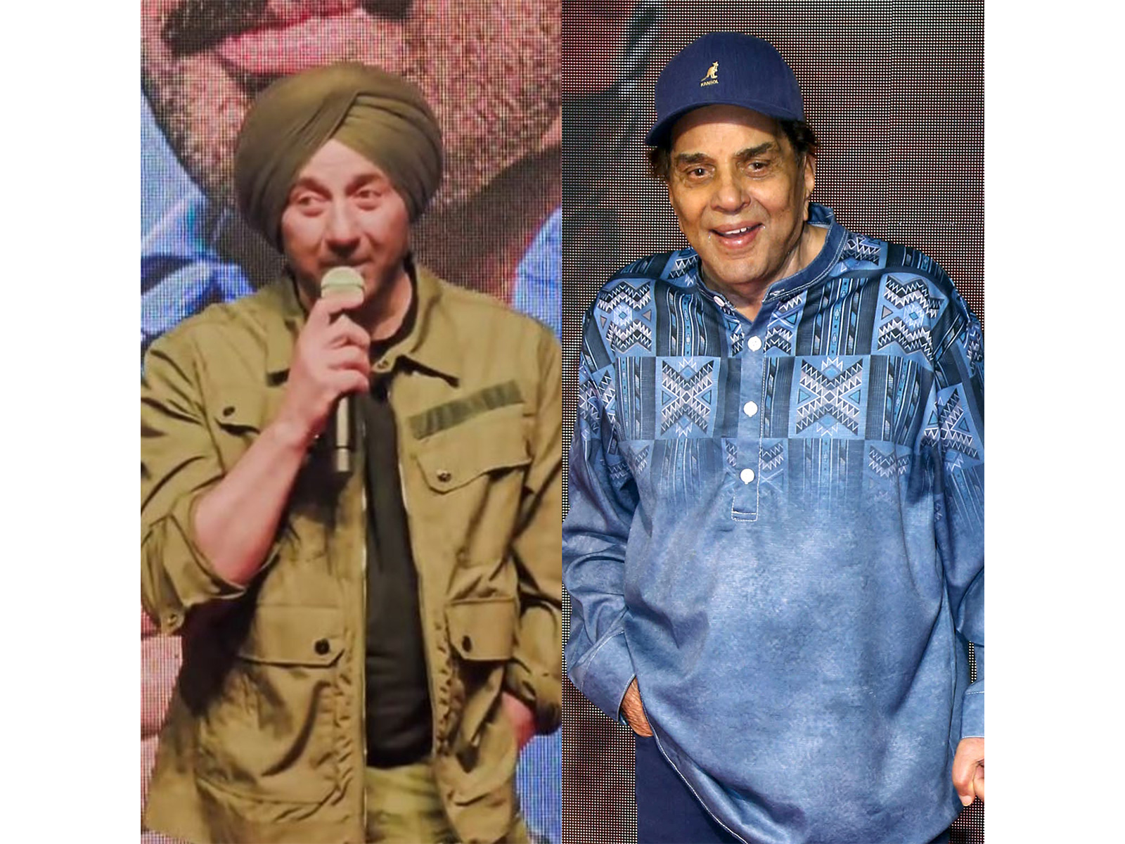 Sunny Deol and Dharmendra (Photo/ANI)