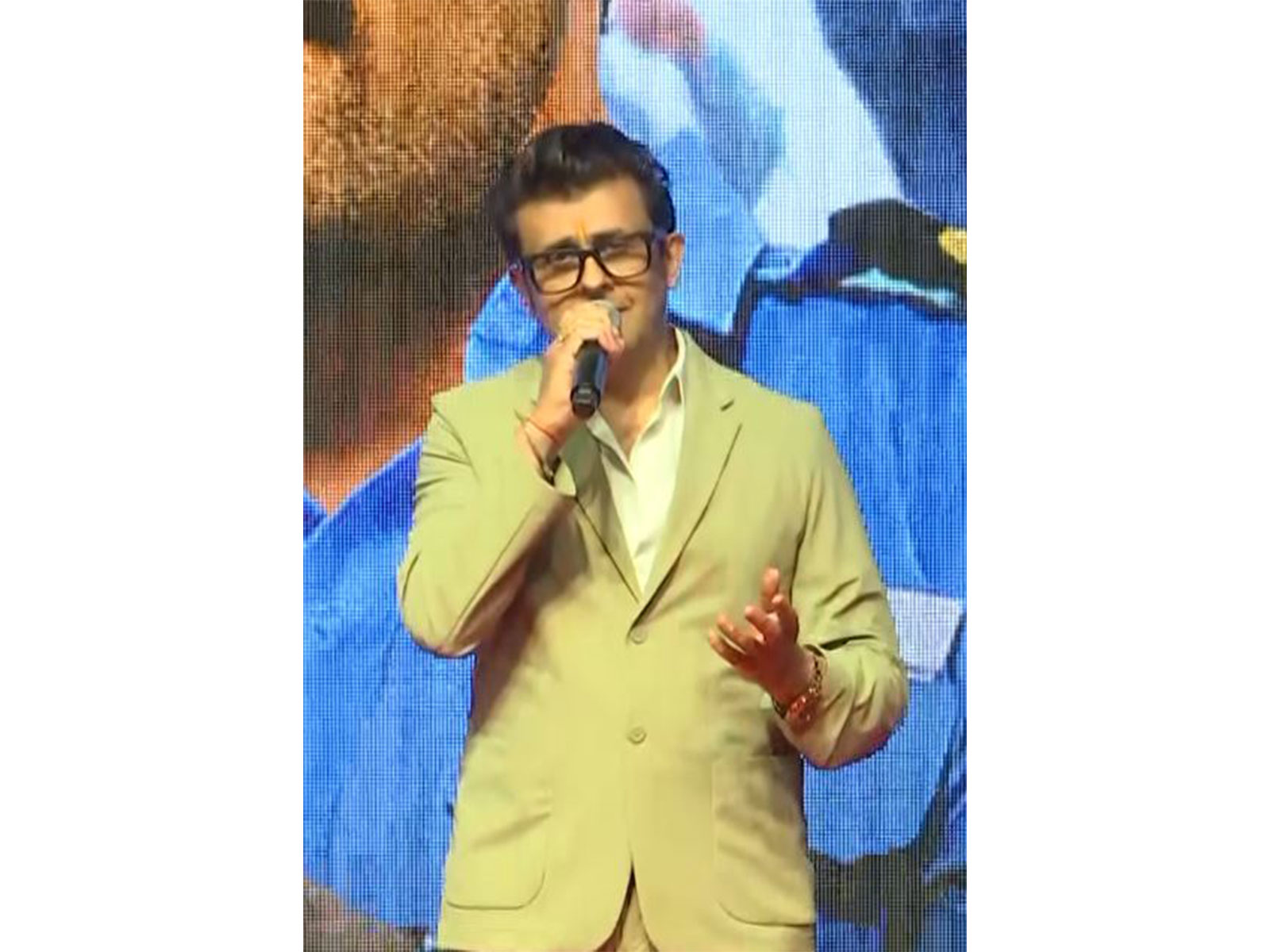 Singer Sonu Nigam at Border 2 song launch event (Photo/ANI)