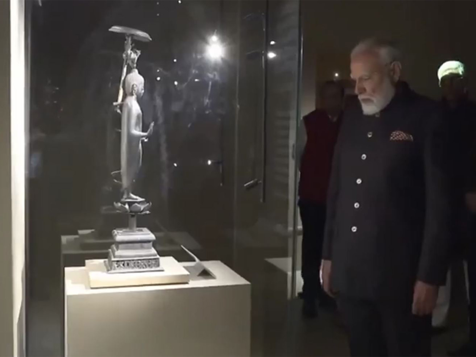 PM Modi inaugurates grand exhibition of Sacred Piprahwa Relics in Delhi (Photo/ANI)