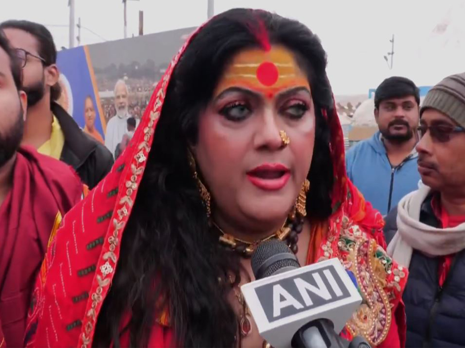 Kinnar Akhara Mahamandaleshwar Kalyani Nand Giri Maharaj (Photo/ANI)