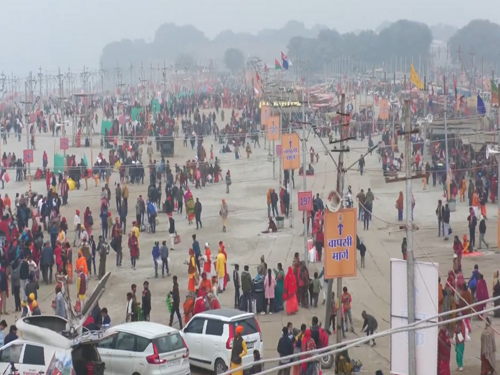 Visual from Magh Mela in Prayagraj (Photo/ANI)