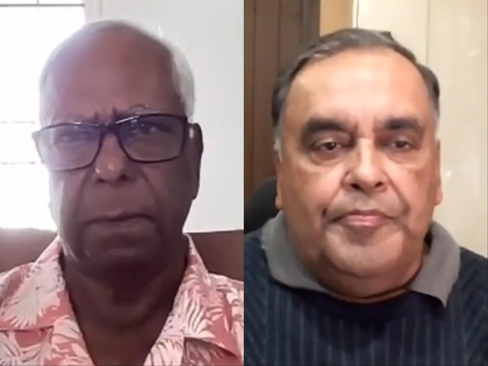 Former Indian Envoys- Left- R. Viswanathan, Right- Yashvardhan Kumar Sinha (Photo/ANI)