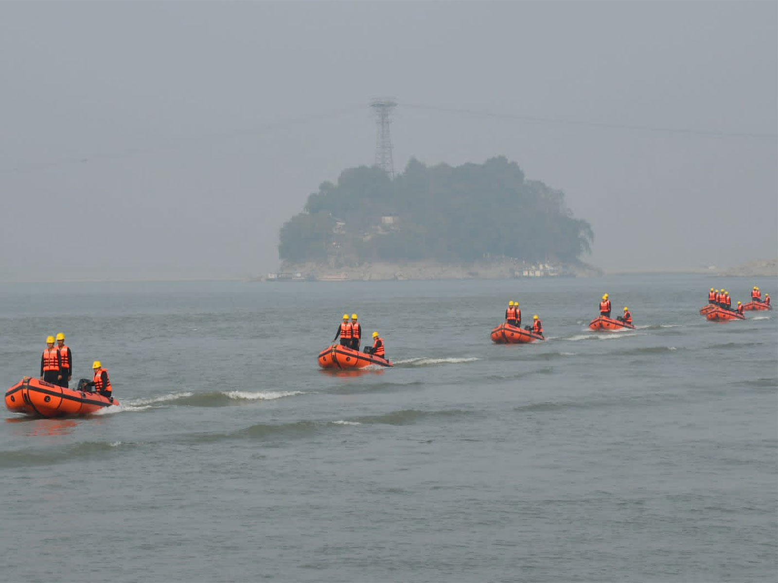 Assam Minister hands over 40 motorised high-speed rescue inflatable rubber boats (Photo/ANI)
