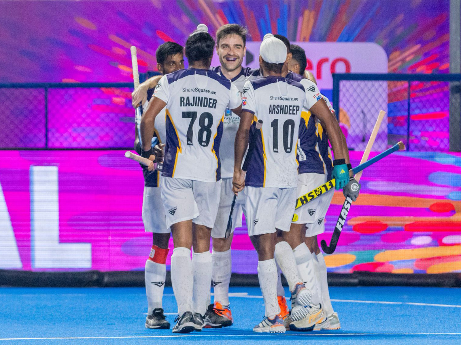Players in action during Men's Hockey India League. (Photo/HIL)