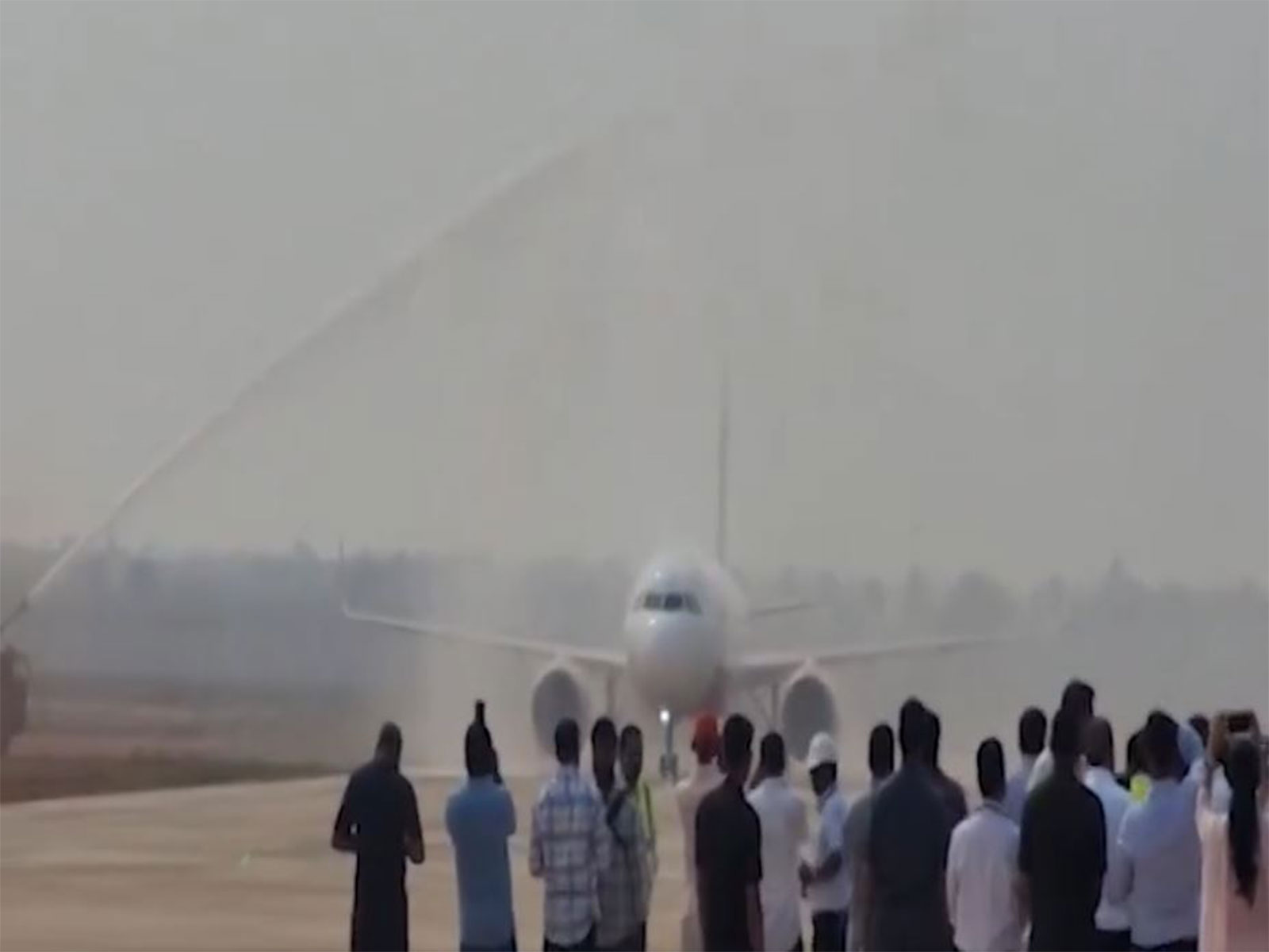 Successful validation flight at Bhogapuram Greenfield International Airport in Andhra Pradesh (Image: X/@ncbn)