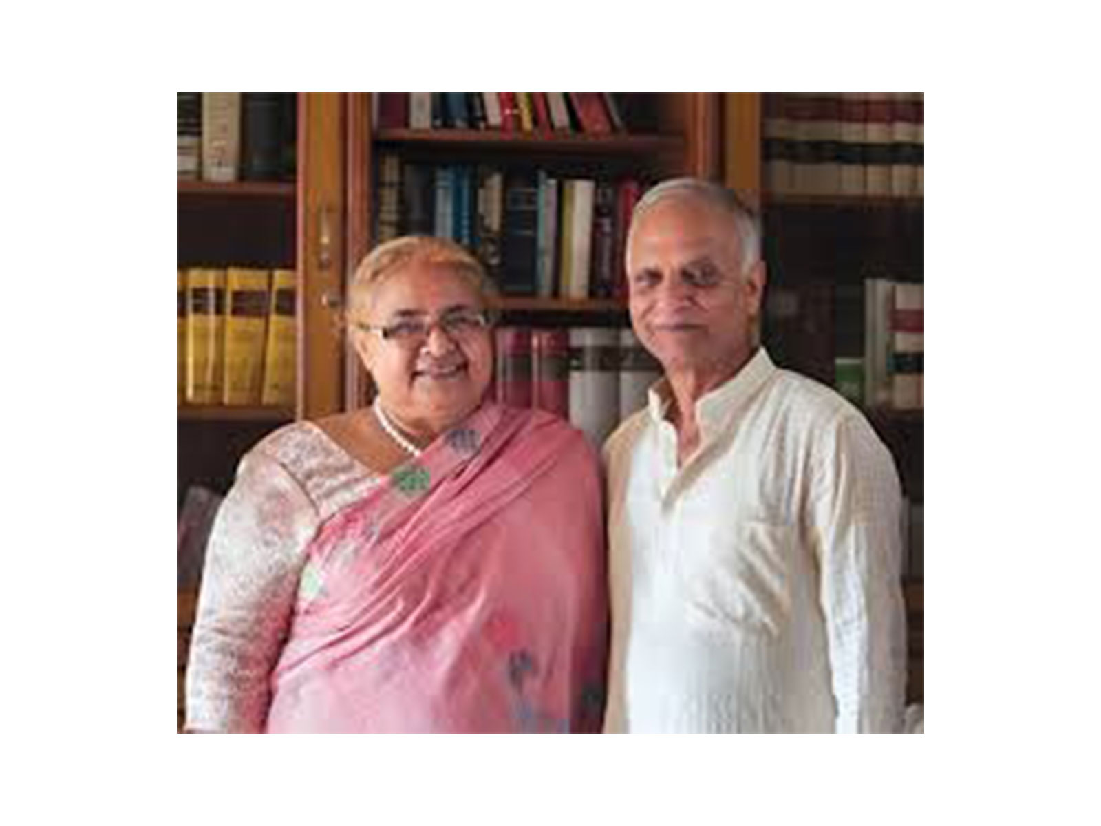 Nepal’s Interim PM Sushila Karki with husband, Durga Prasad Subedi (Photo/X@FamilyHandout)
